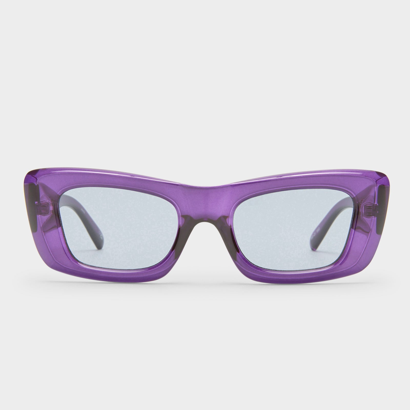 Dopamine Ltd Edt Dark Violet Uni Sex Rectangle Sunglasses Le Specs