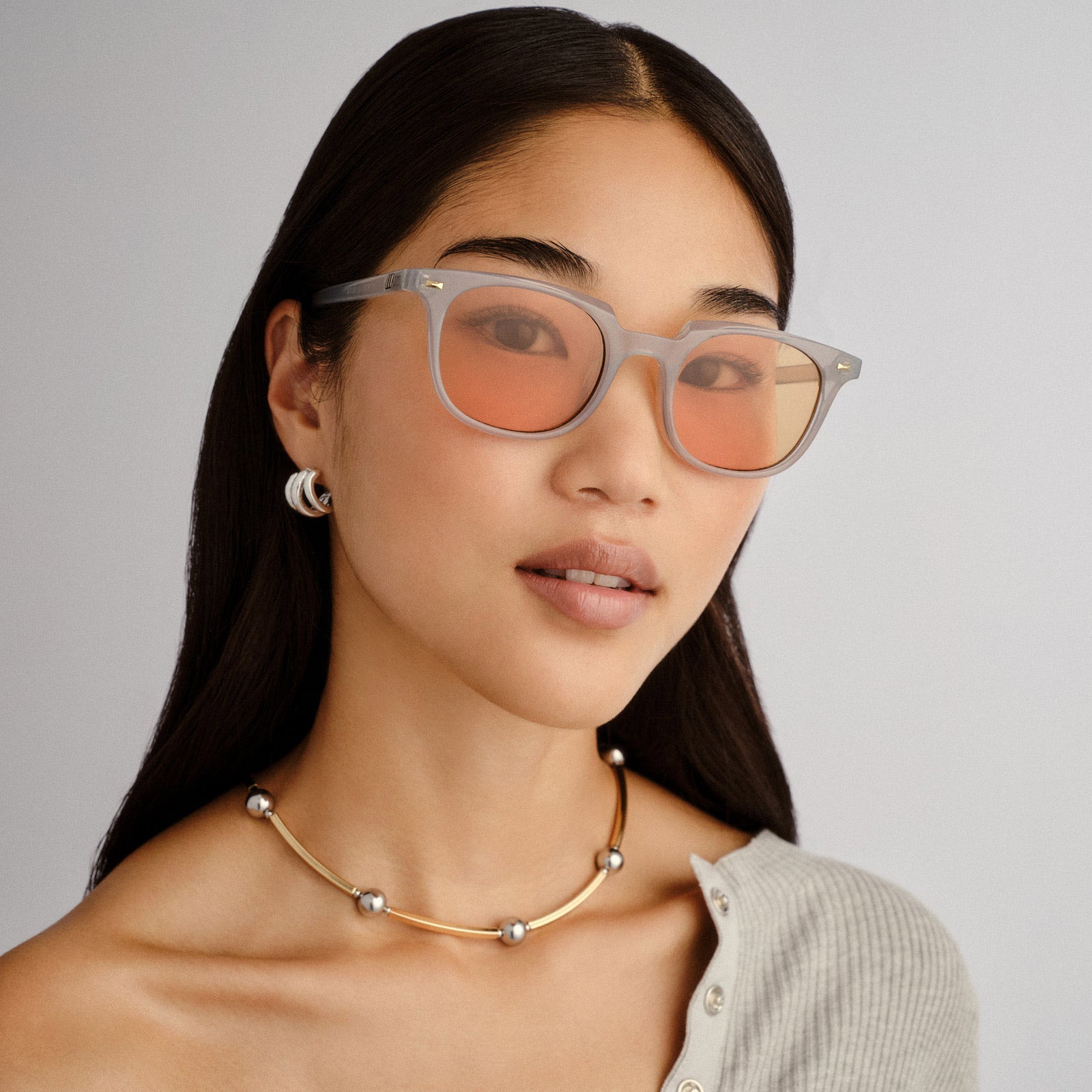 Le Resolu Cloud Uni-Sex Round Sunglasses | Le Specs
