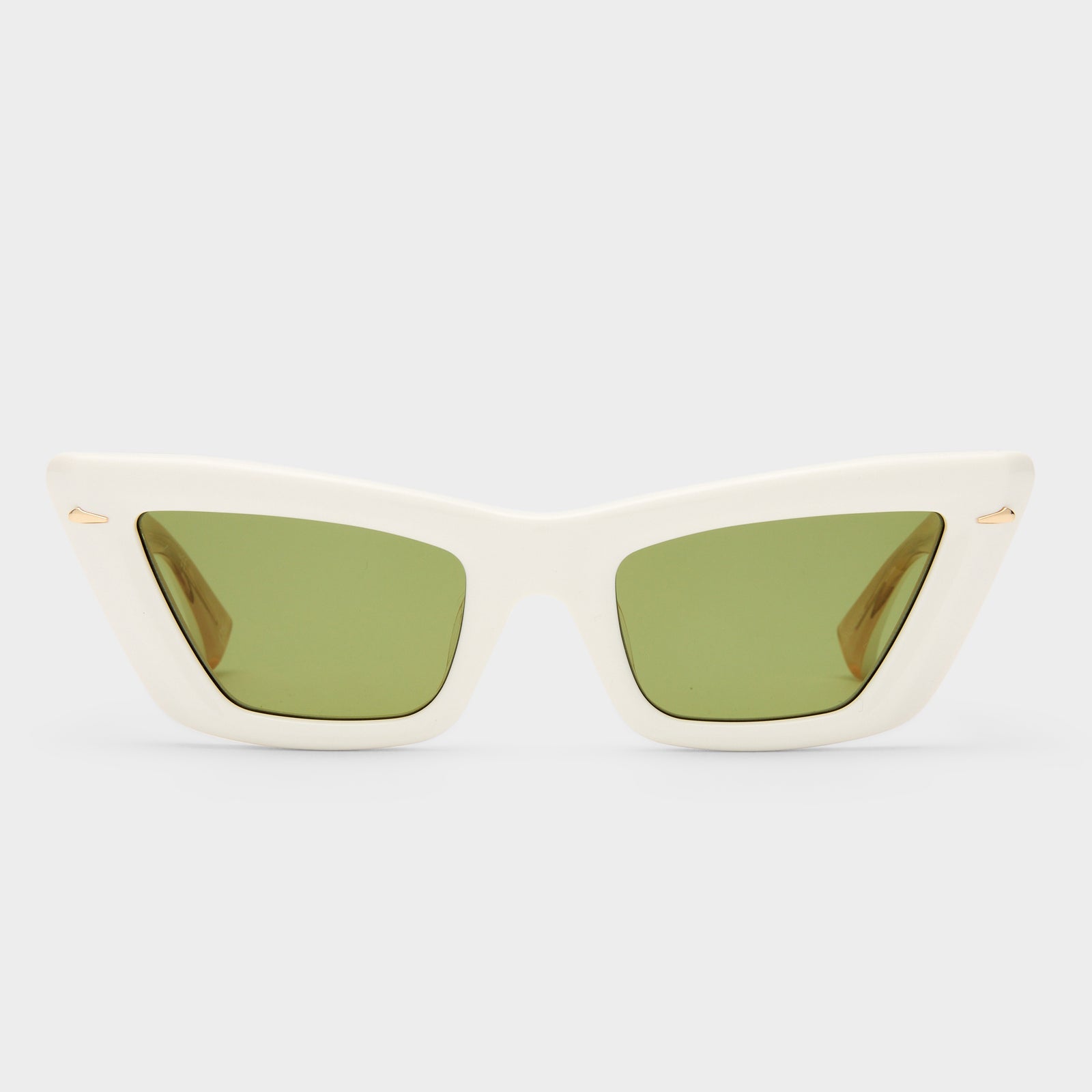 Lucia Ecru Female Cat-Eye Sunglasses | Le Specs
