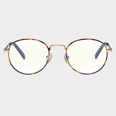 LOST LEGACY | BLUE LIGHT GOLD TORT GLASSES