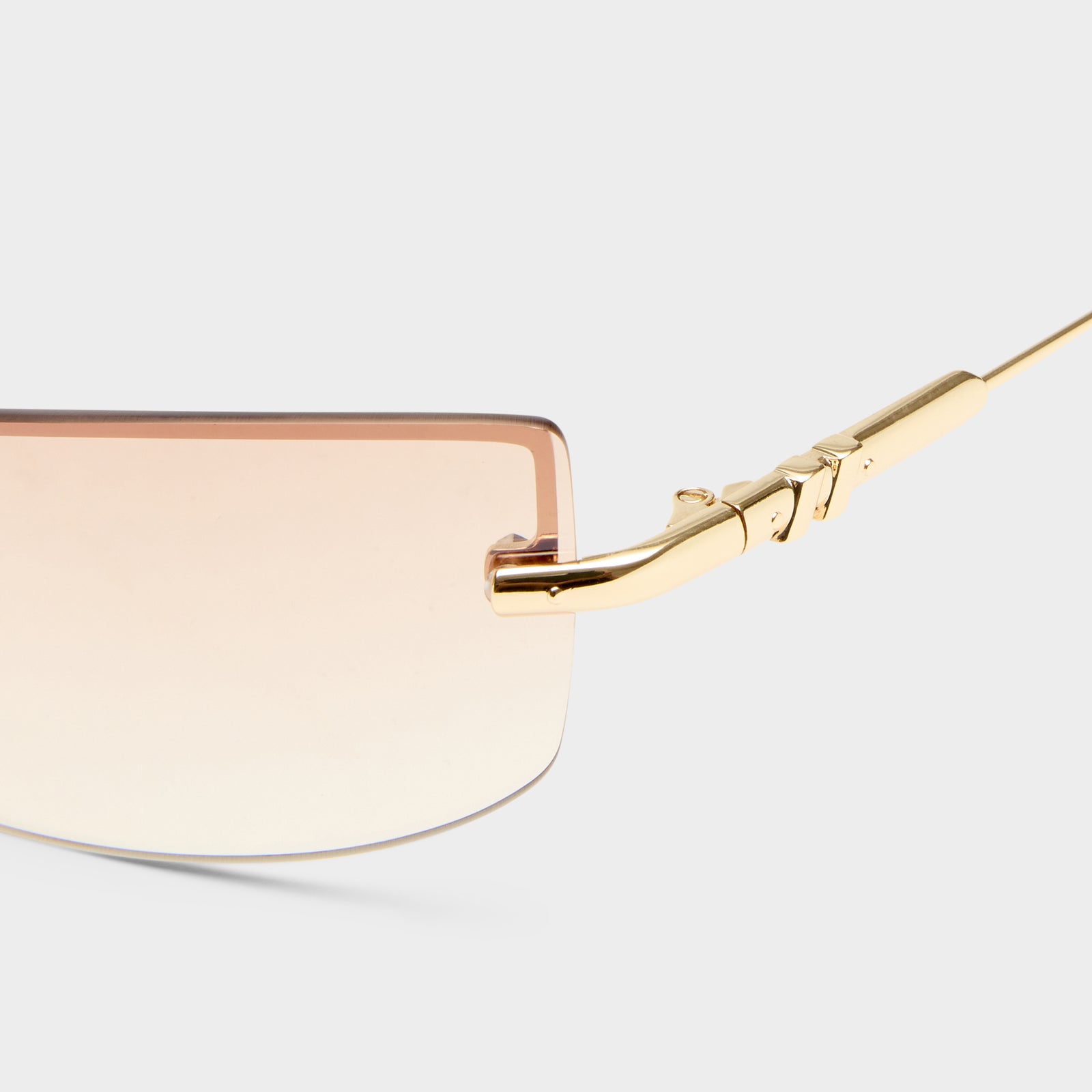 Velvetine Gold Uni-Sex Wrap Sunglasses | Le Specs