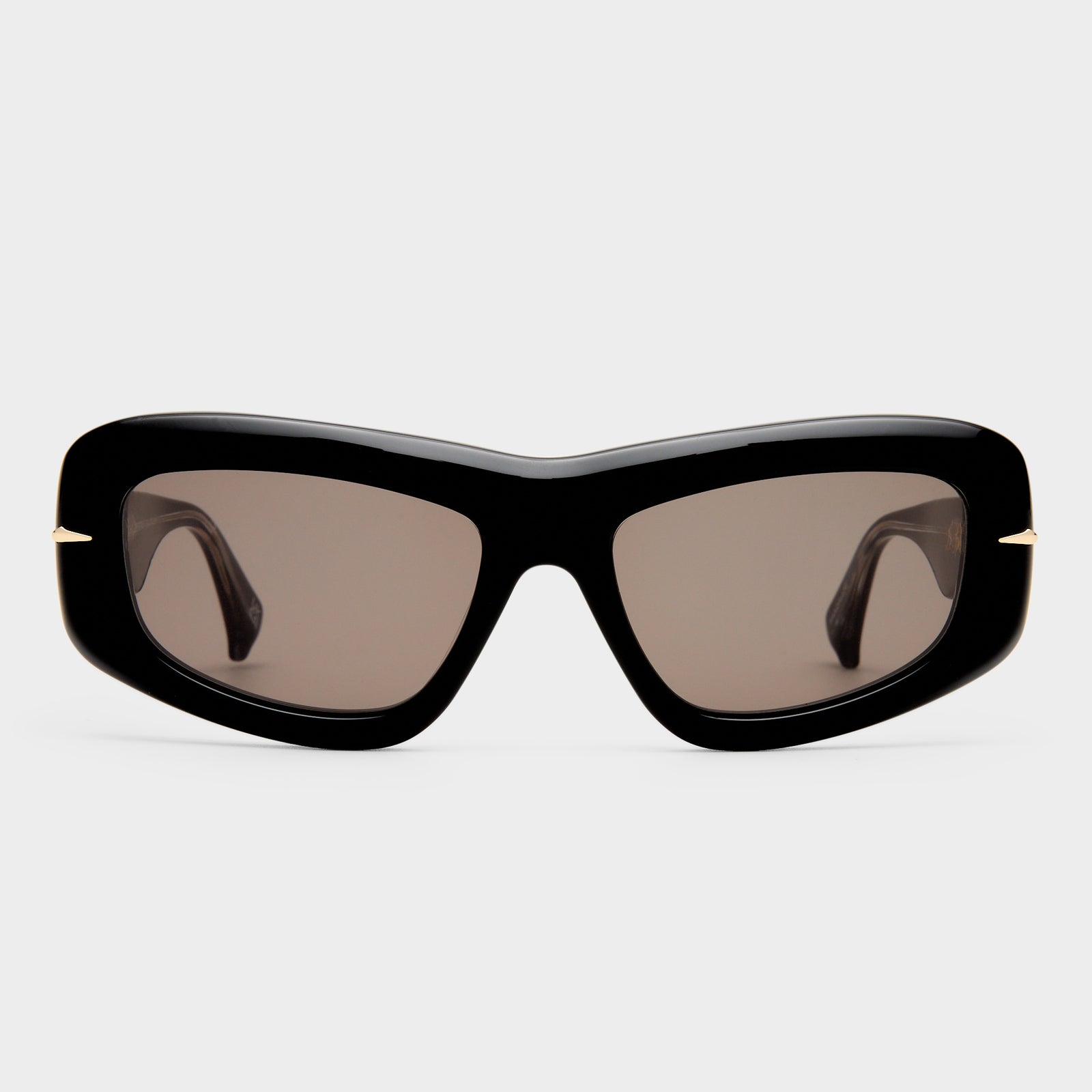 Numero Ocho Obsidian Black Female Shield Sunglasses | Le Specs