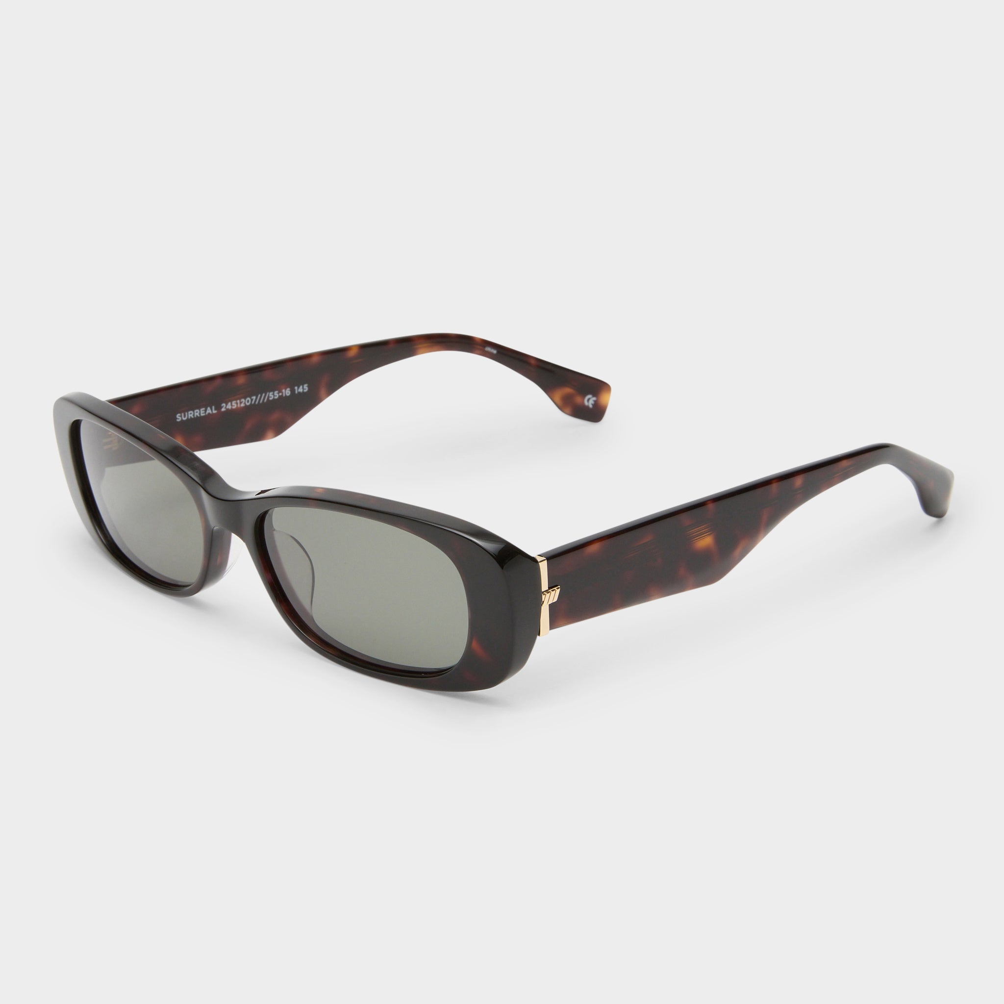 Surreal Dark Tort Uni Sex Rectangle Sunglasses Le Specs