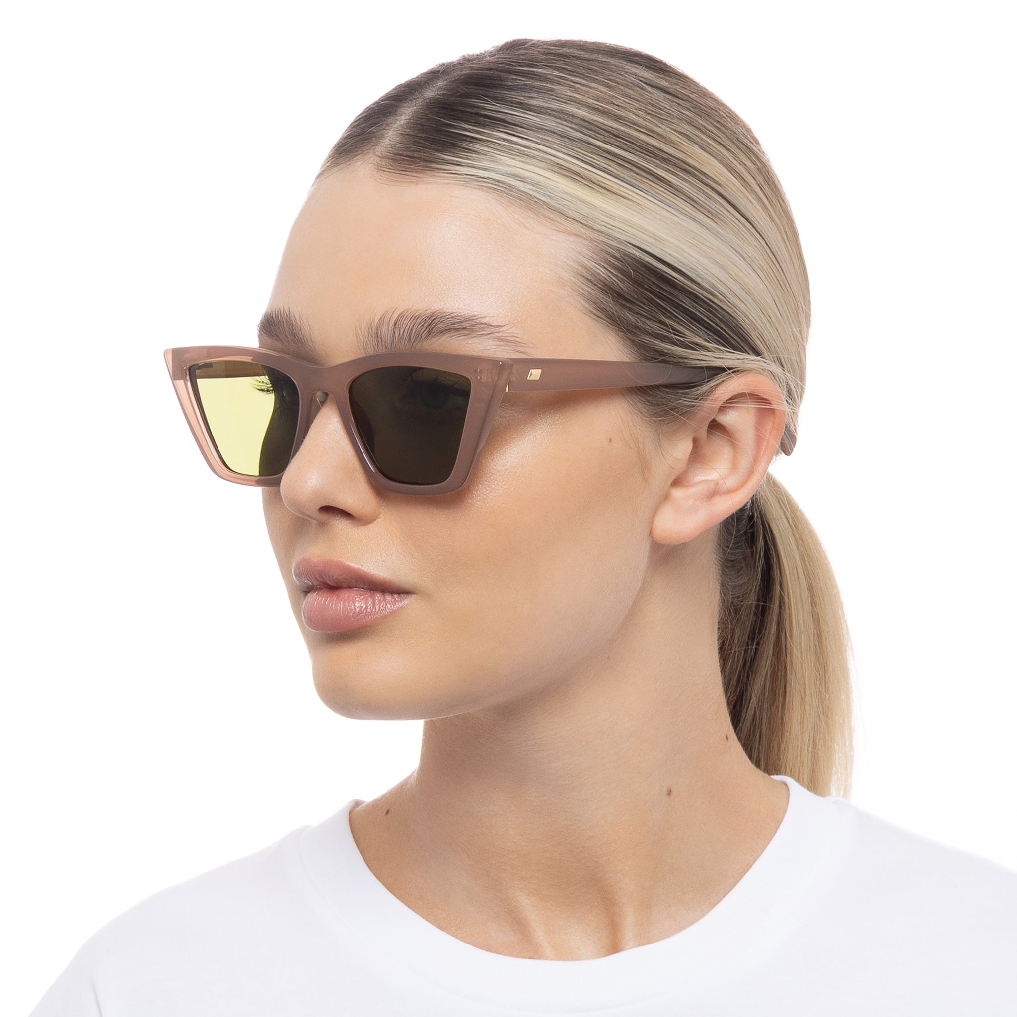 Velodrome Parchment Women's Cat-Eye Sunglasses | Le Specs