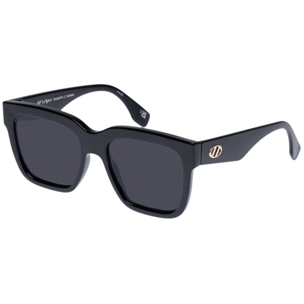 Tradeoff Black Women's D-Frame Sunglasses | Le Specs