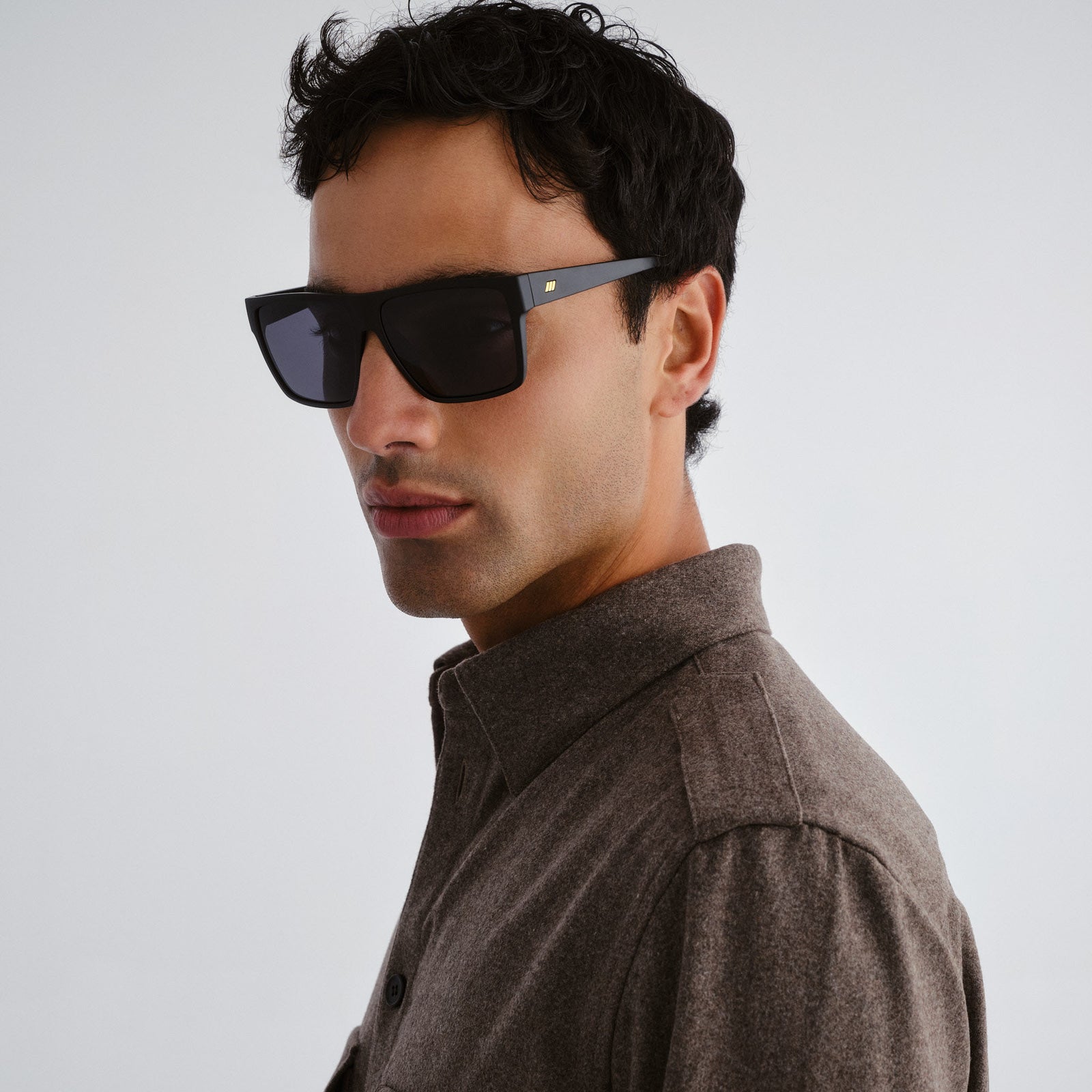 Dark Magic Black Male D-Frame Sunglasses | Le Specs