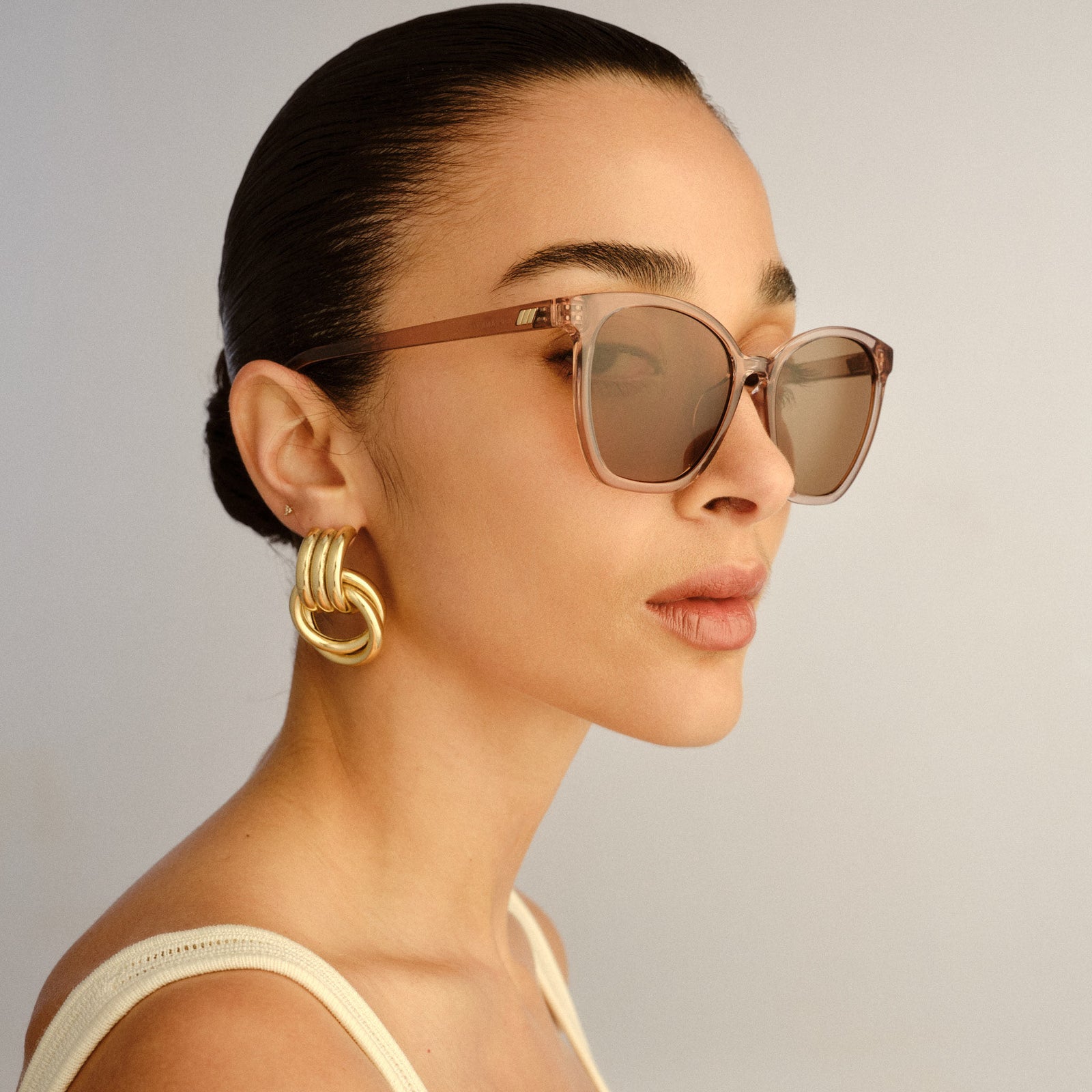 Nirvana Rosewater Female Cat-Eye Sunglasses | Le Specs