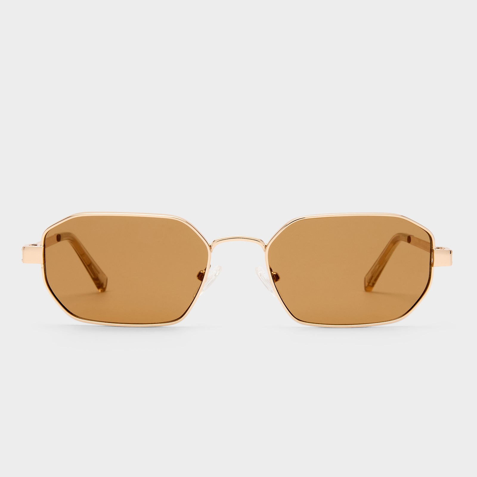 Mythic Gold Uni-Sex Square Sunglasses | Le Specs