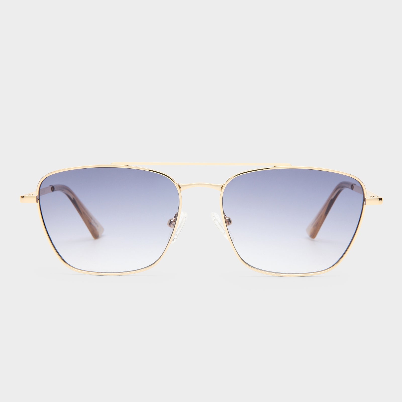 Diametric Ii Bright Gold Uni-Sex Aviator Sunglasses | Le Specs