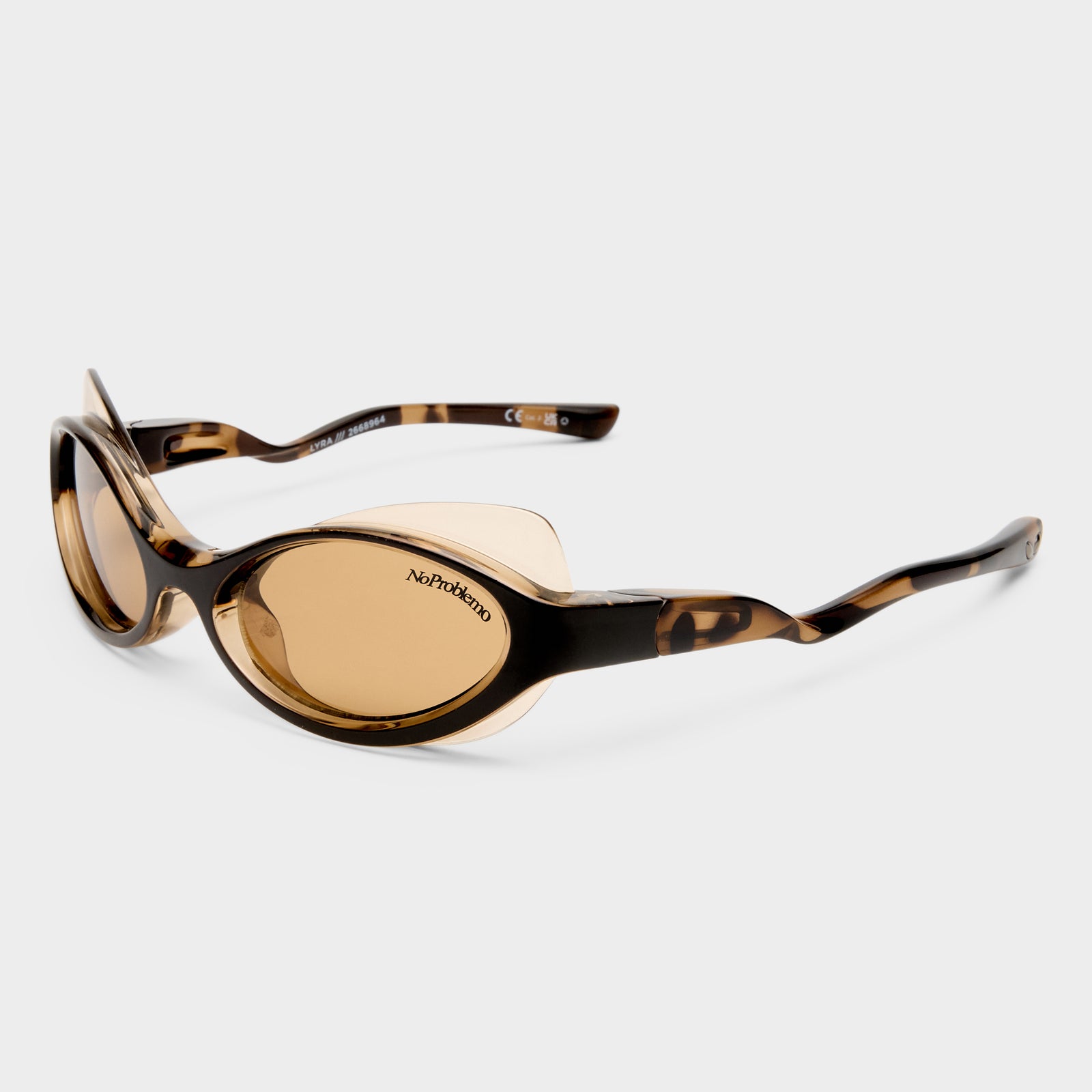 Lyra Tortoiseshell Uni-Sex Oval Sunglasses | Le Specs