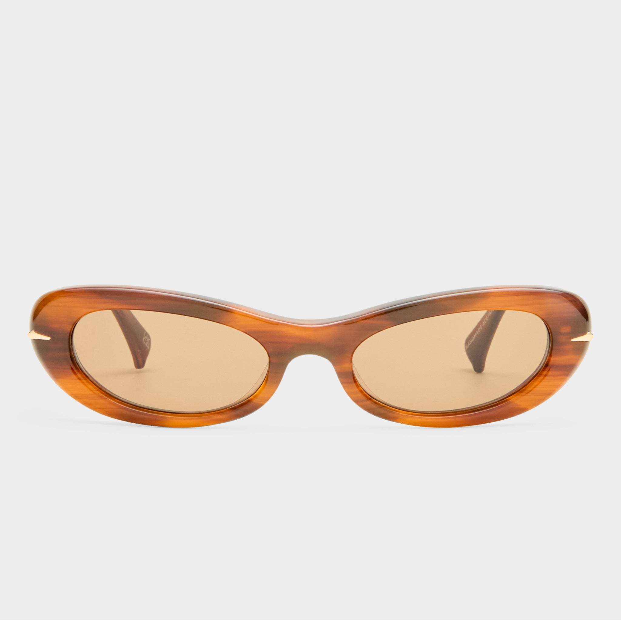 LeSpecs ブラックオーバルサングラス Bolshy Black Female Wrap Sunglasses | Le Specs