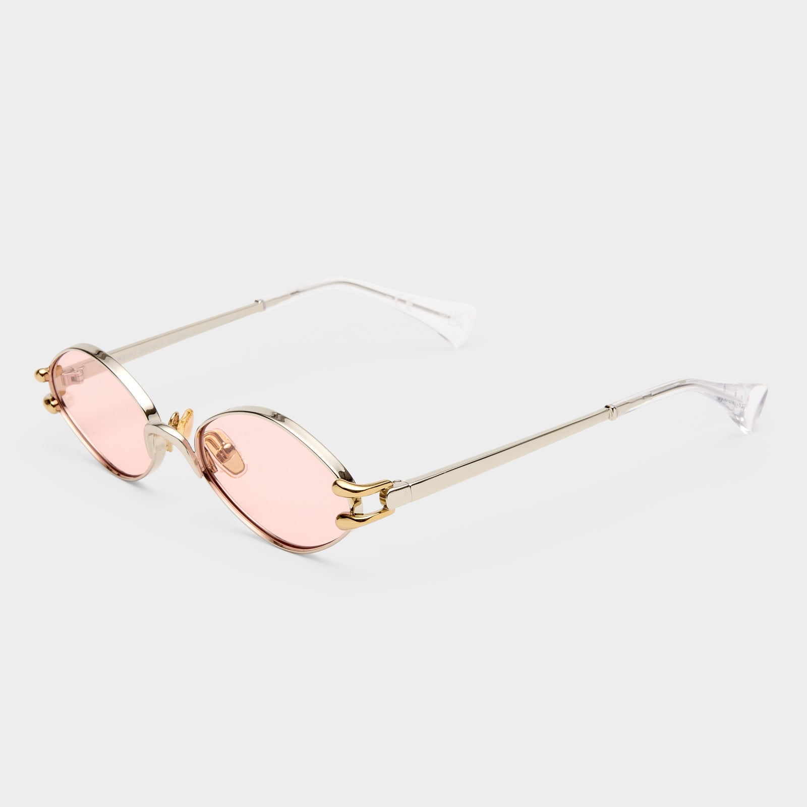 Numero Quince Silver Gold Female Oval Sunglasses | Le Specs