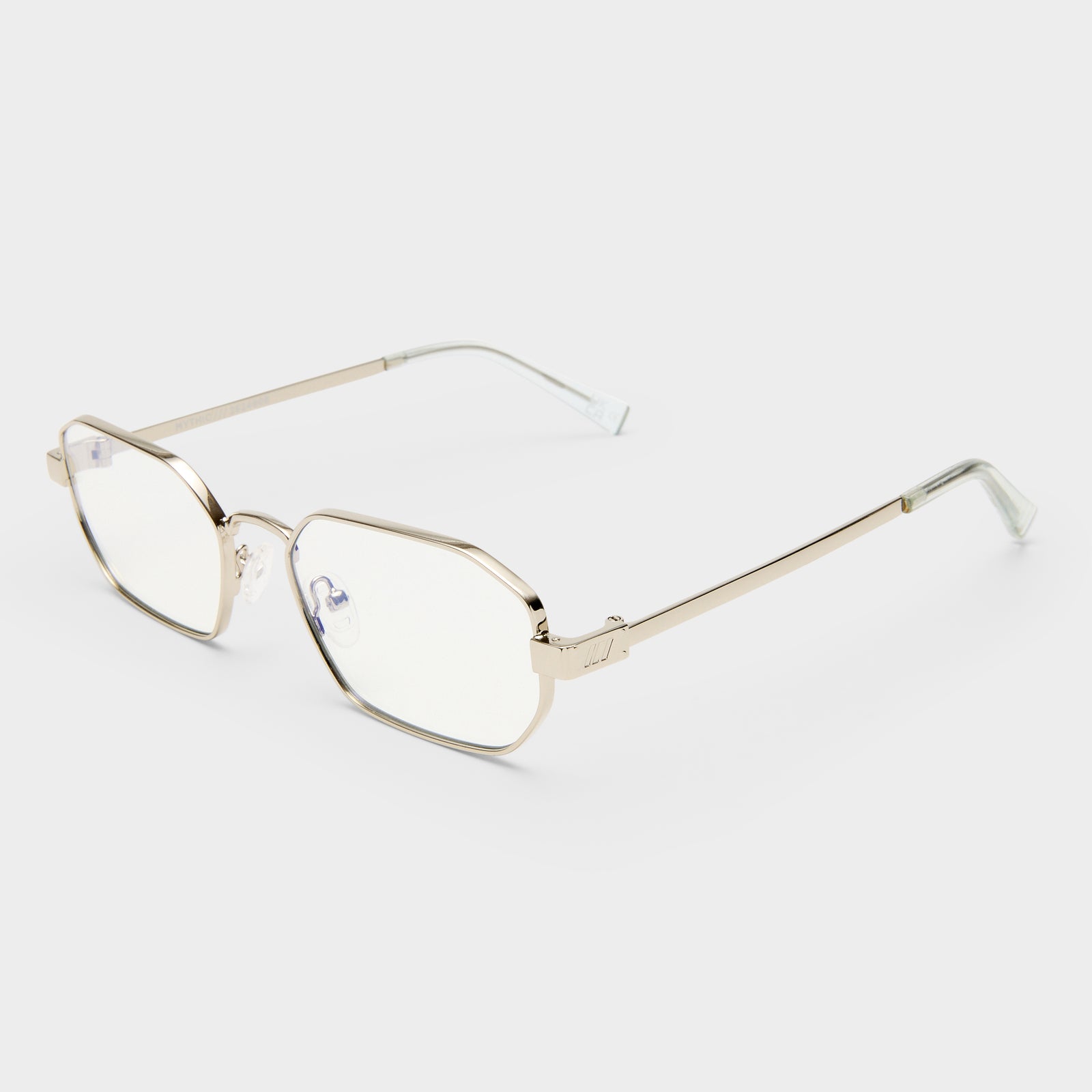 Mythic Silver Uni-Sex Square Blue Light | Le Specs