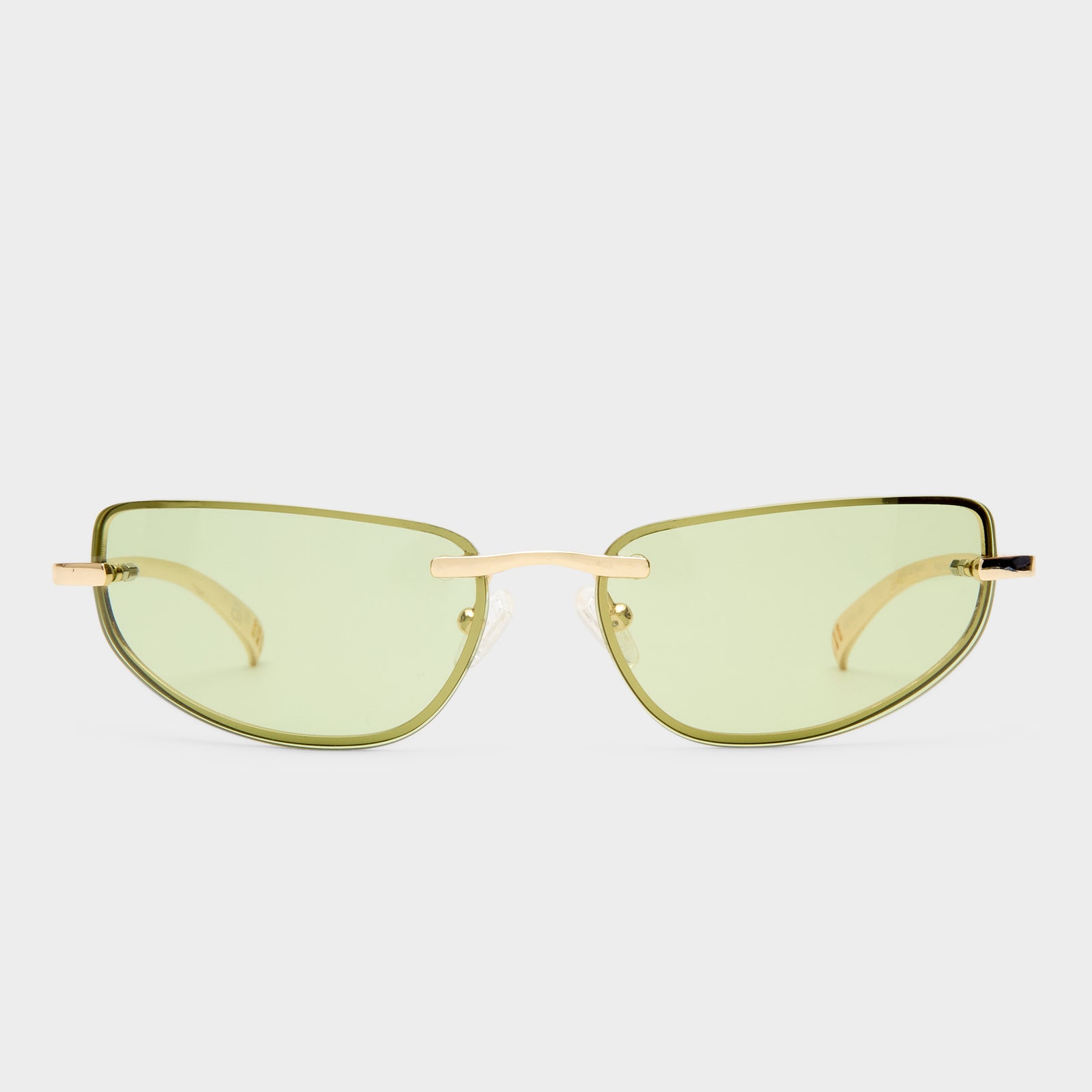 Bubbles Gold Female Wrap Sunglasses | Le Specs