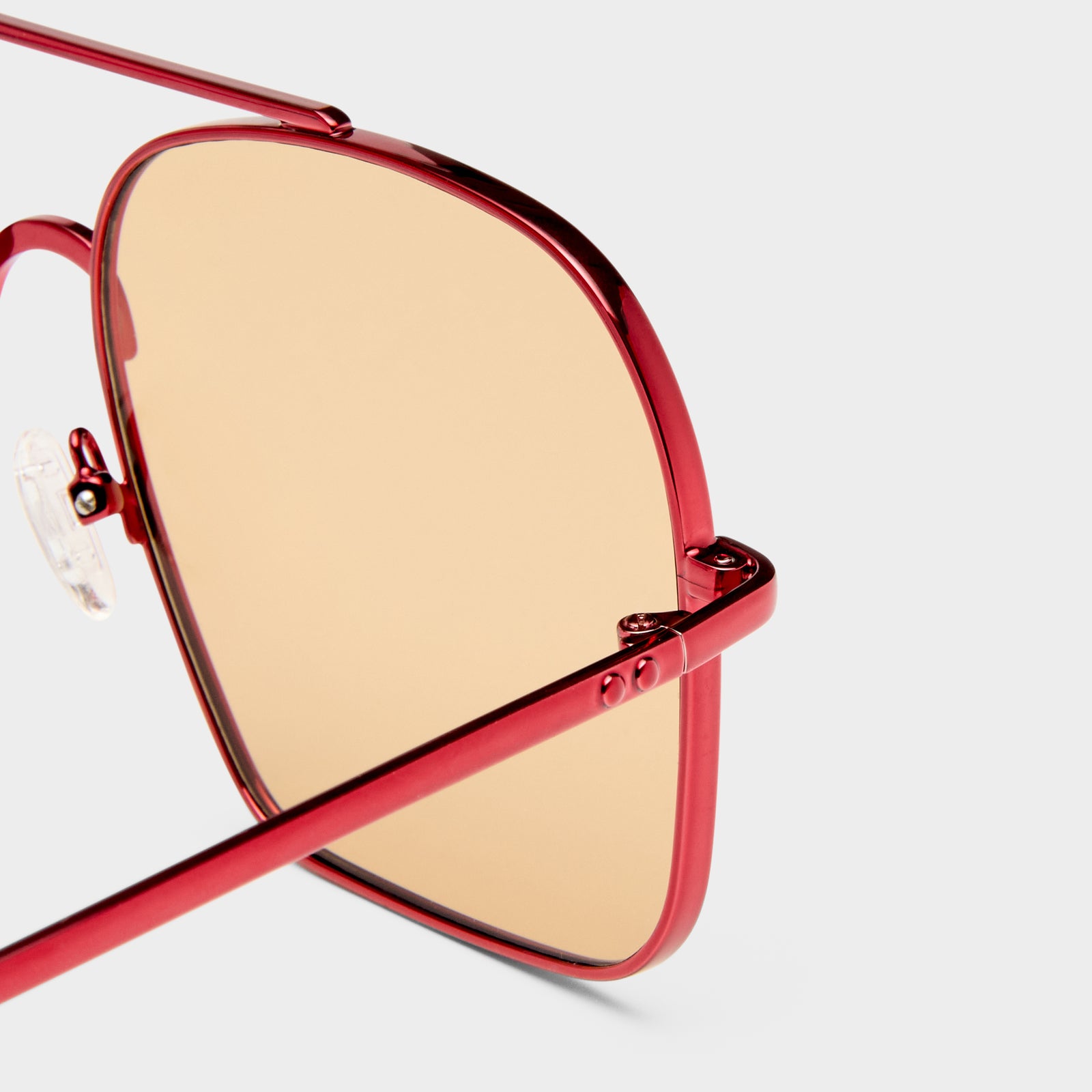 Civelle Moto Red Female Aviator Sunglasses | Le Specs