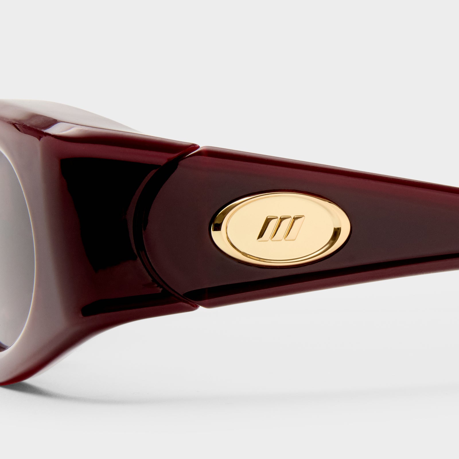 Glaciem Burgundy Uni-Sex Wrap Sunglasses | Le Specs