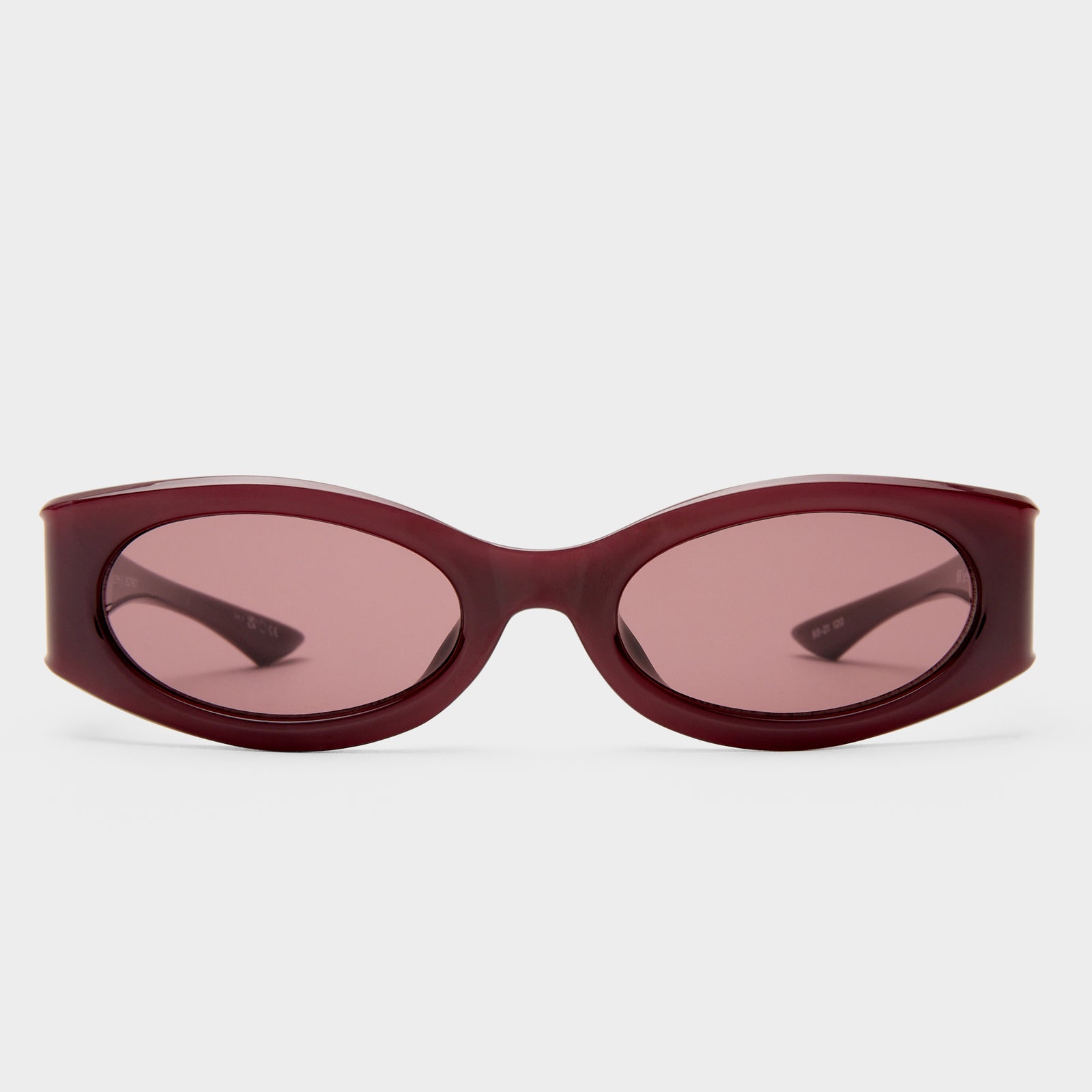 Glaciem Burgundy Uni-Sex Wrap Sunglasses | Le Specs