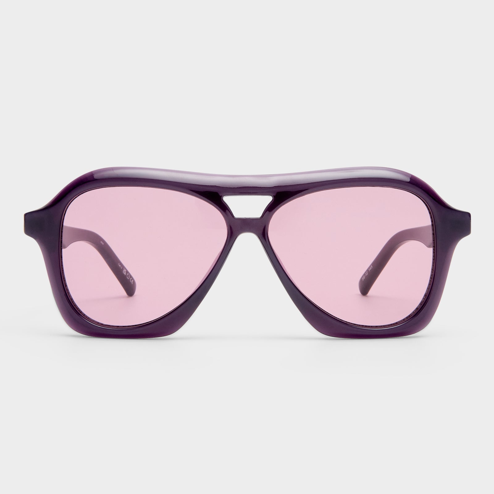 Drizzle Deep Plum Uni-Sex Aviator Sunglasses | Le Specs