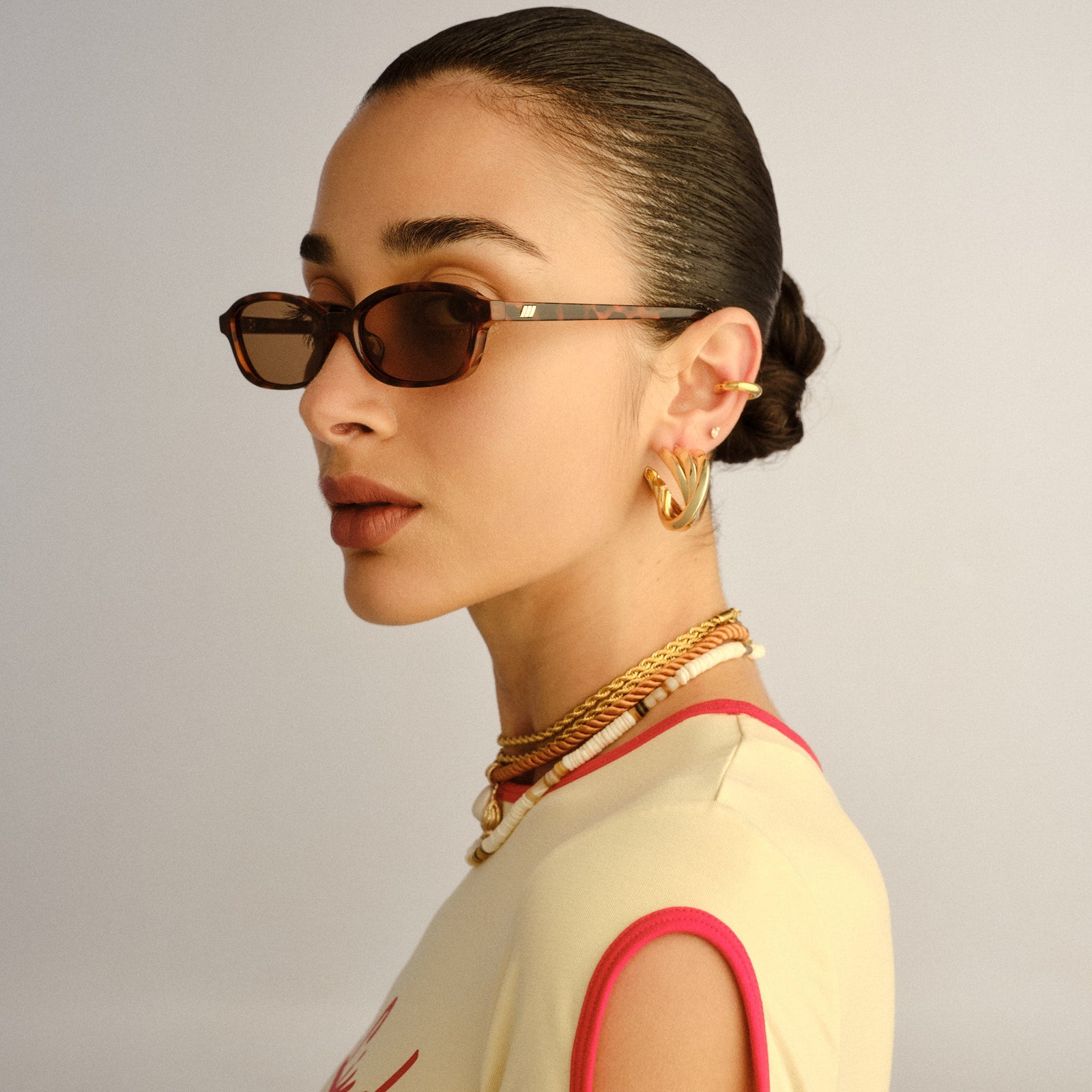 Honey Pot Tort Female Rectangle Sunglasses | Le Specs