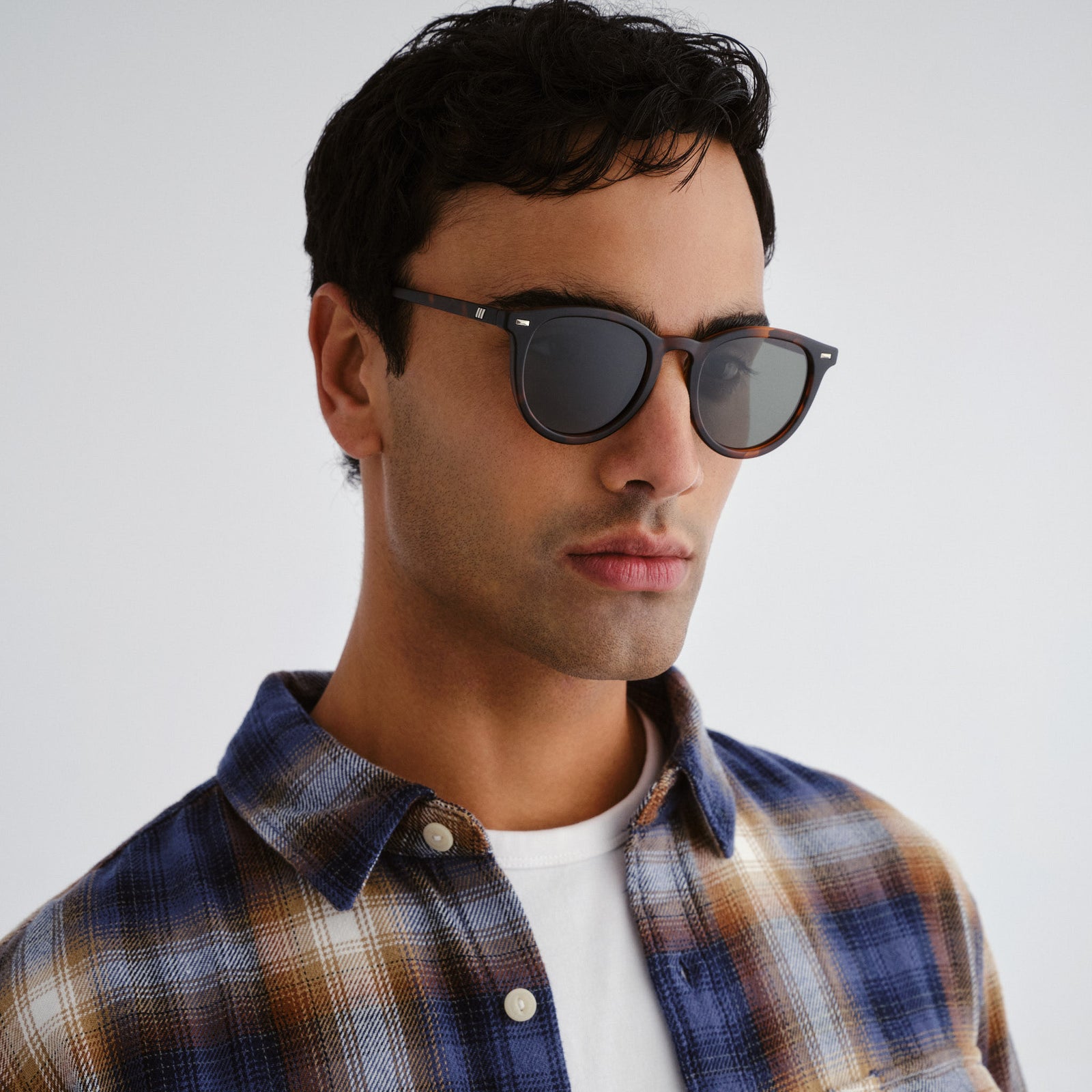 Fire Starter Matte Tort Uni-Sex Round Sunglasses | Le Specs