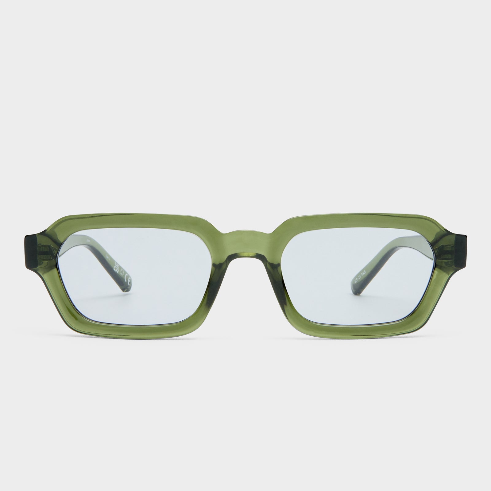 Tension + Khaki Uni-Sex Rectangle Sunglasses | Le Specs