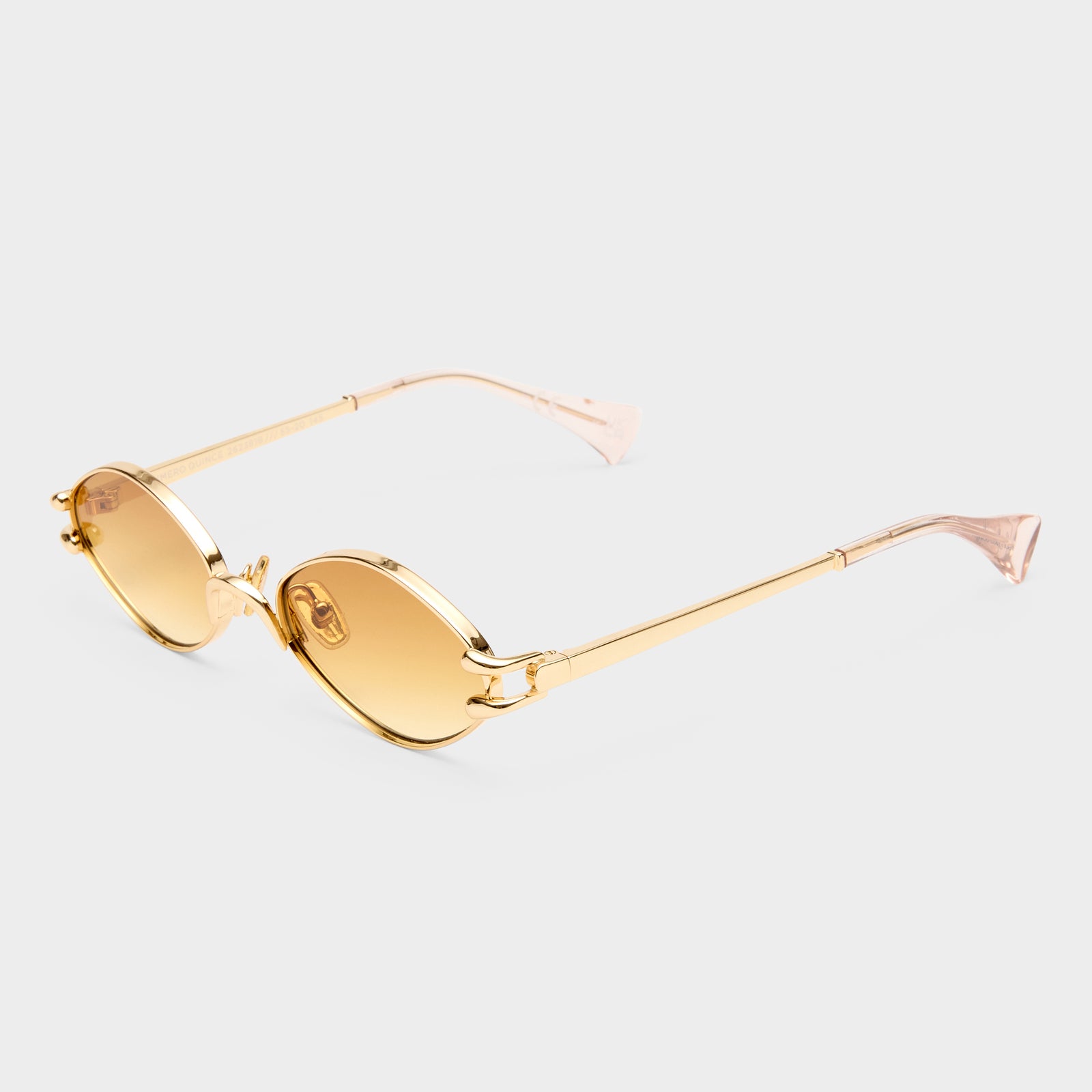 Numero Quince Gold Female Oval Sunglasses | Le Specs