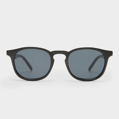 Club Royale Black Uni Sex Round Sunglasses Le Specs