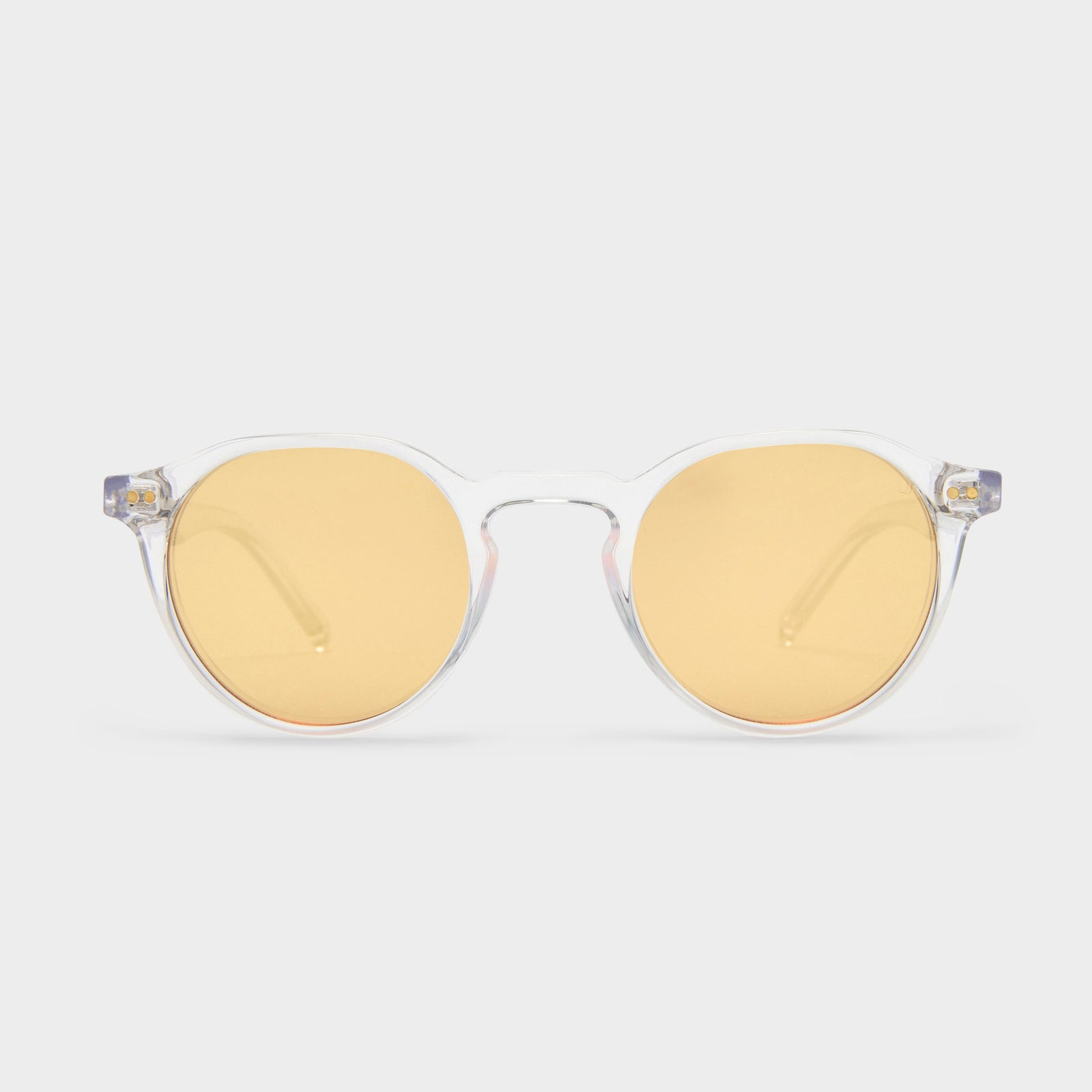 Galavant Clear Uni Sex Round Sunglasses Le Specs