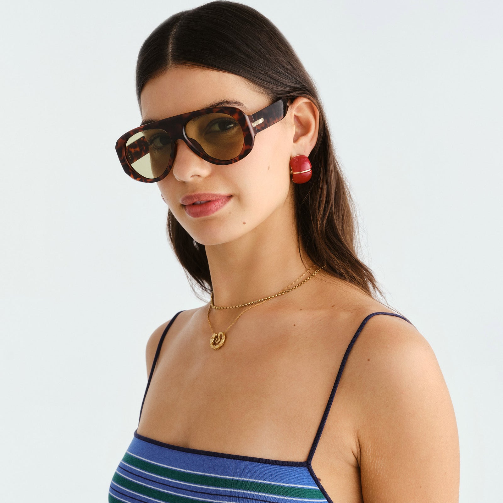 Dream Boat Tort Female Aviator Sunglasses | Le Specs