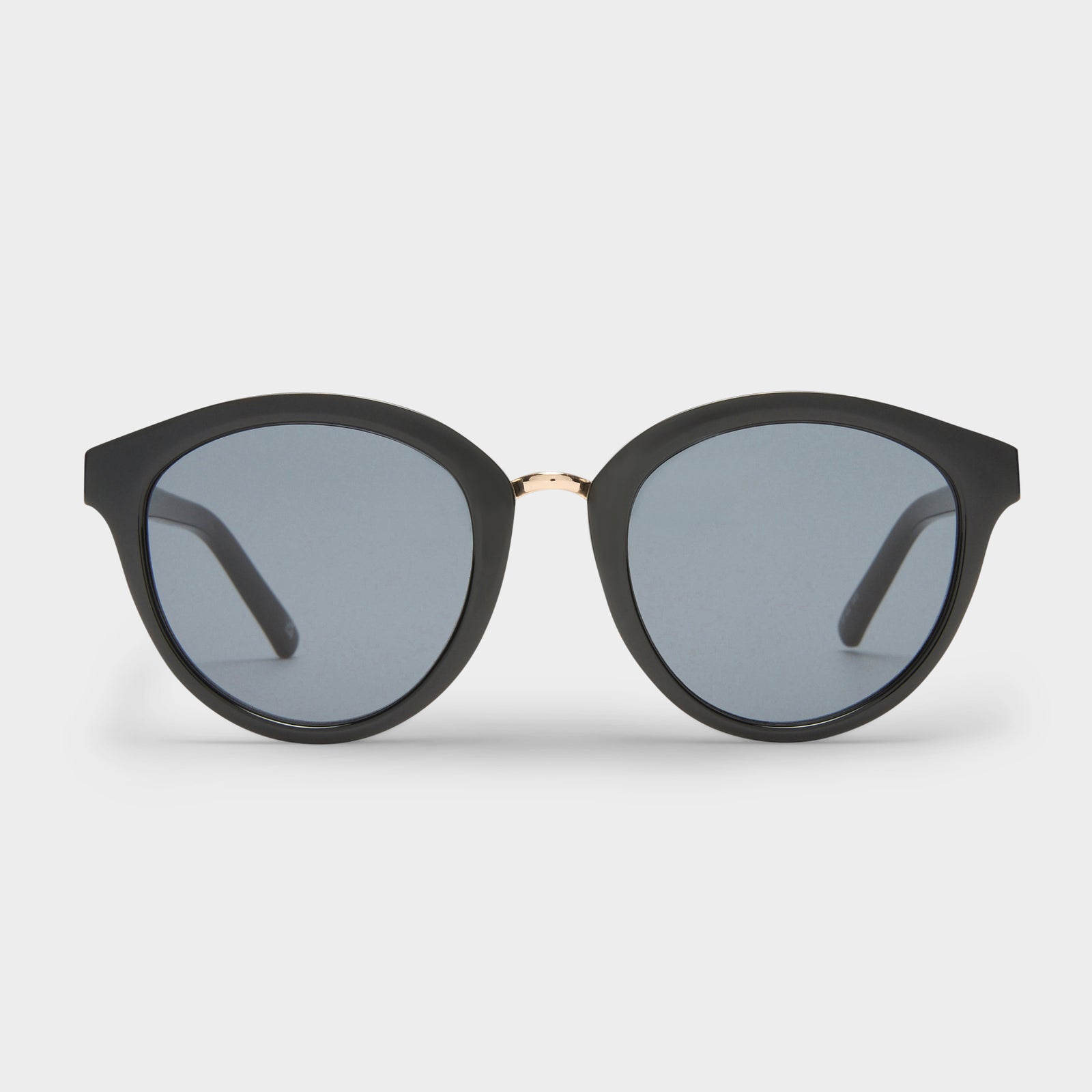 Influx Black Female Round Sunglasses | Le Specs
