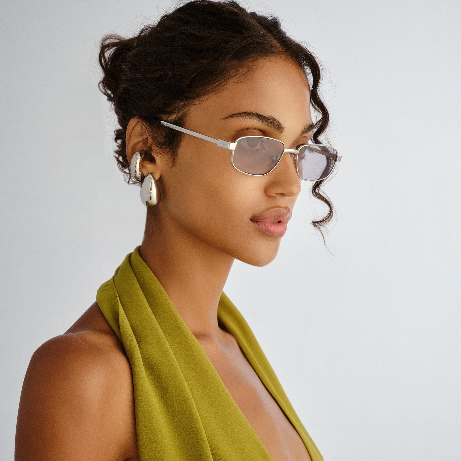 Torrid Silver Uni-Sex Rectangle Sunglasses | Le Specs