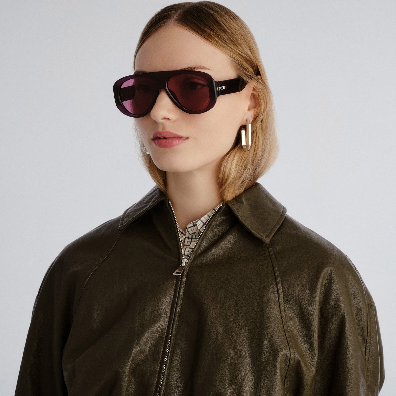 Dream Boat Violet Uni-Sex Aviator Sunglasses | Le Specs