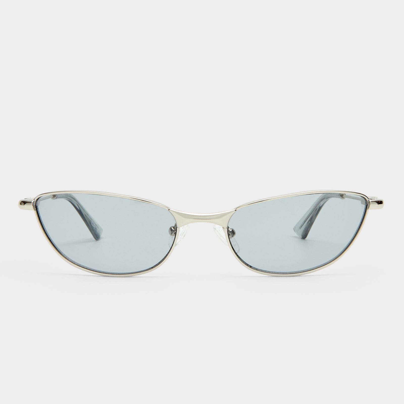 Thorned Silver Uni-Sex Oval Sunglasses | Le Specs