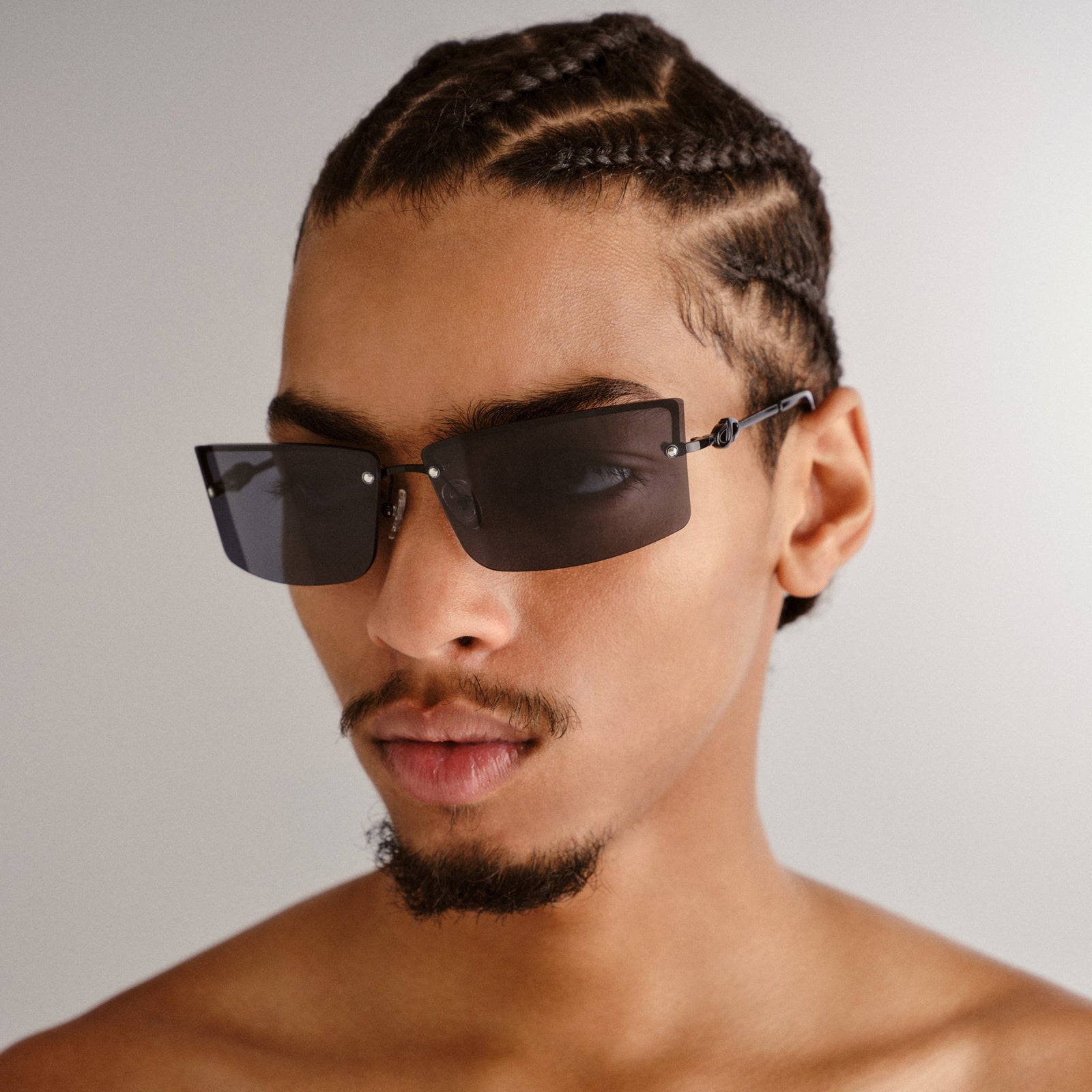 Alien Black Uni-Sex Rectangle Sunglasses | Le Specs
