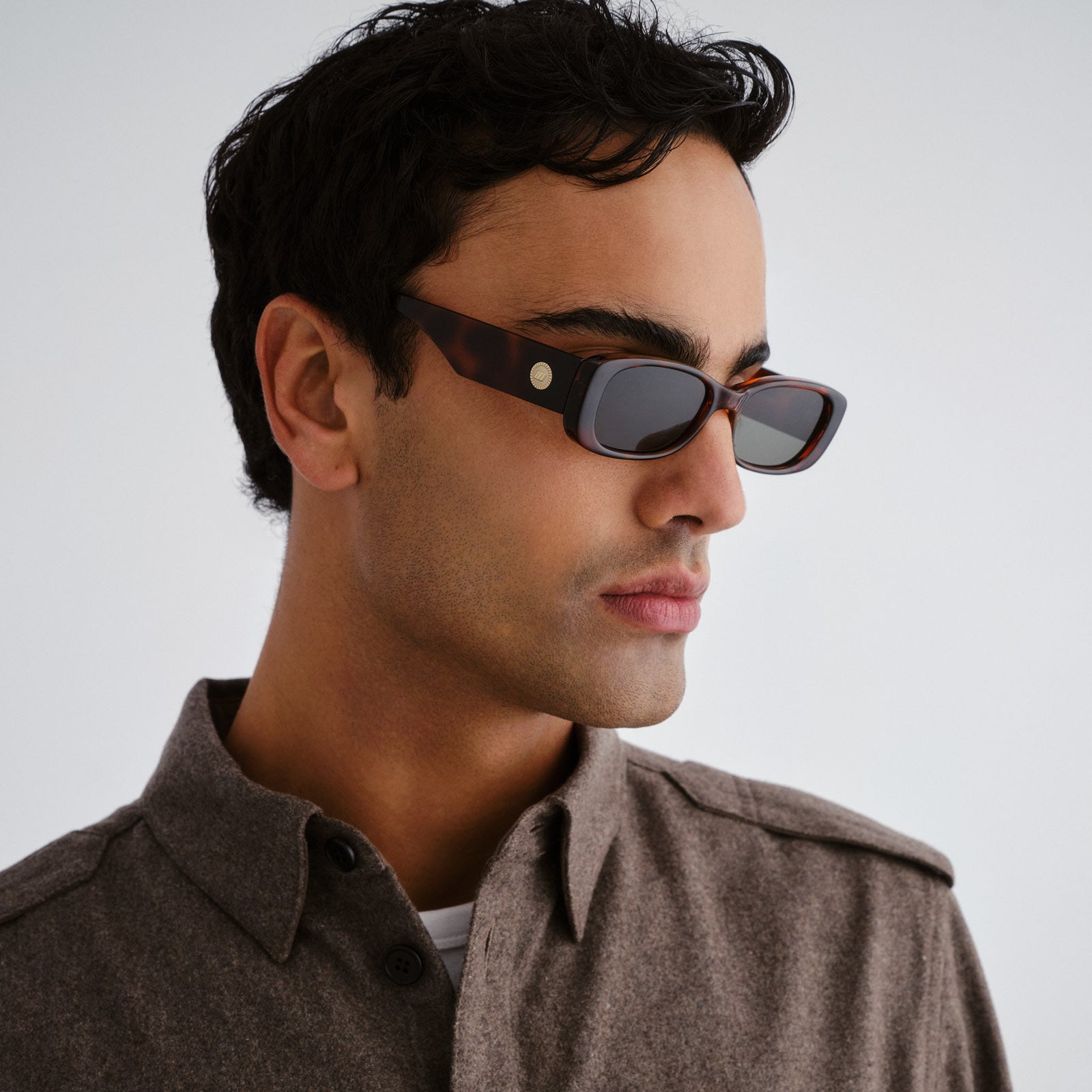 Unreal Toffee Tort Uni-Sex Rectangle Sunglasses | Le Specs