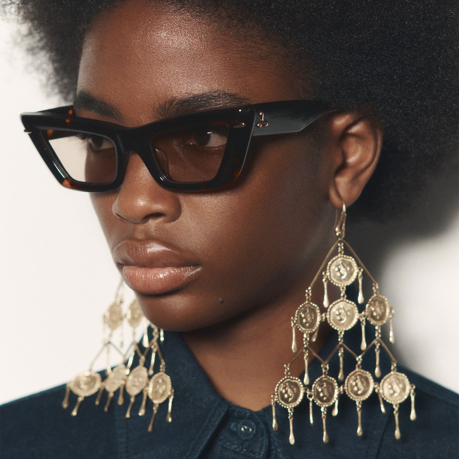 Lucia Tortoiseshell Female Cat-Eye Sunglasses | Le Specs