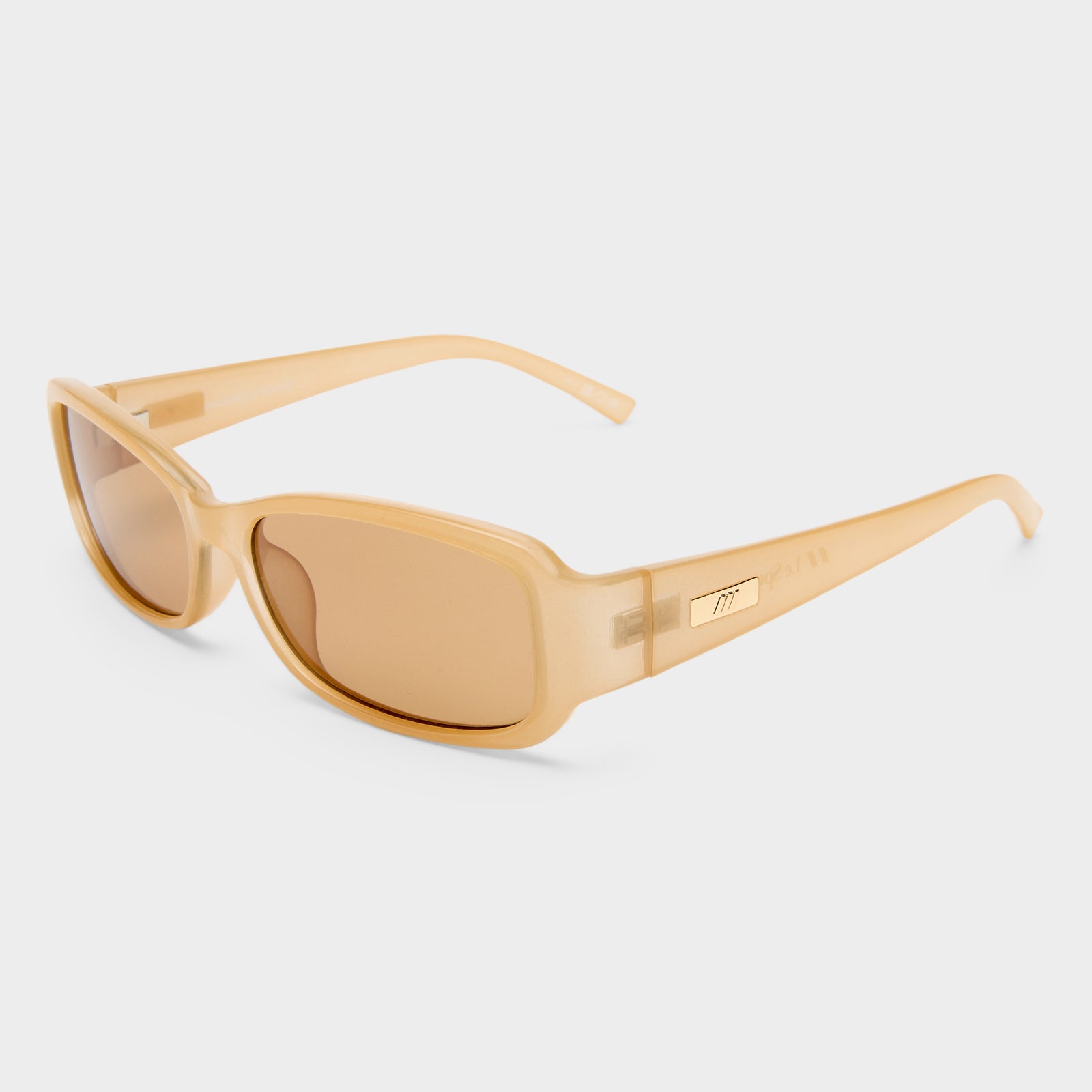 Gigglemug Nude Uni-Sex Rectangle Sunglasses | Le Specs