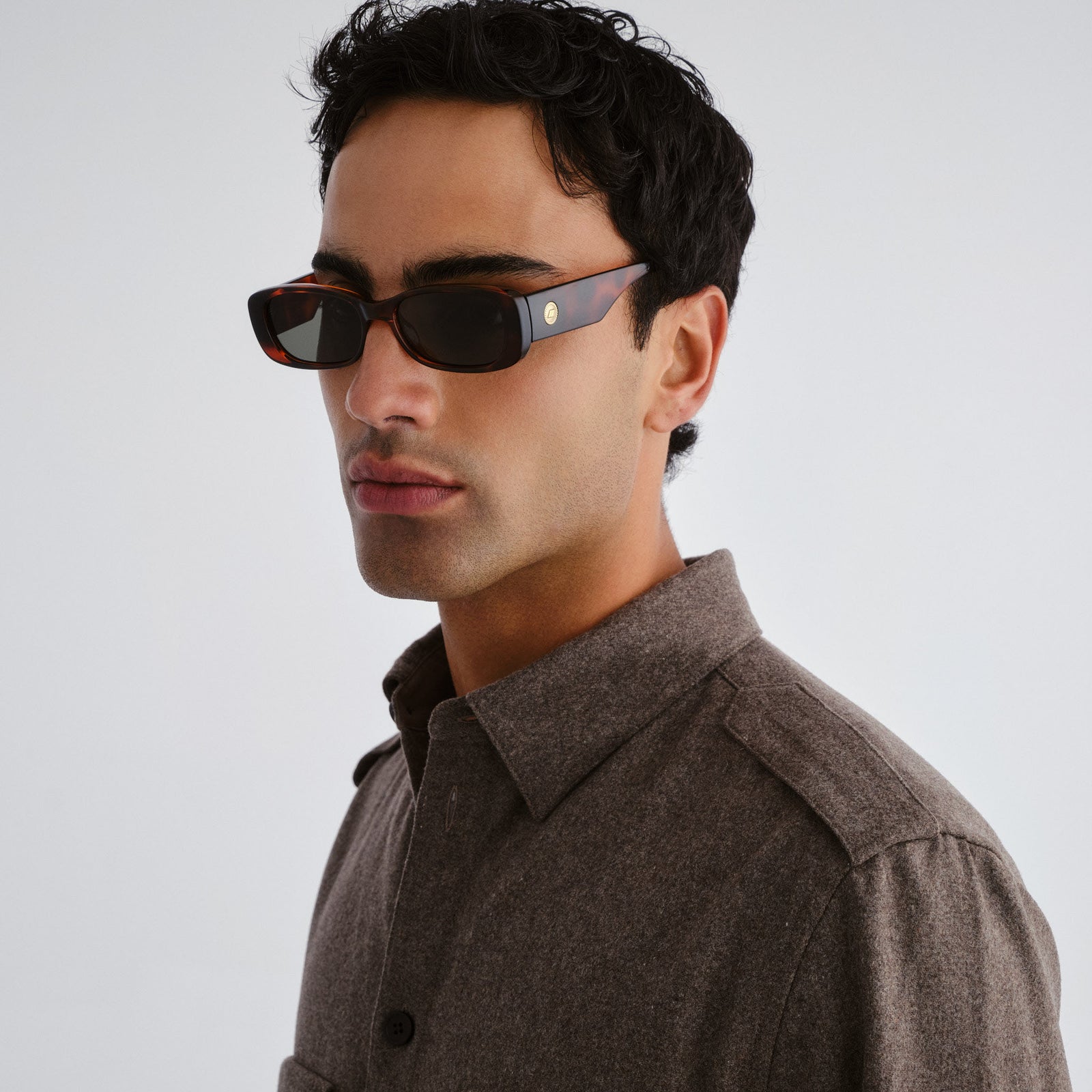 Unreal Toffee Tort Uni-Sex Rectangle Sunglasses | Le Specs