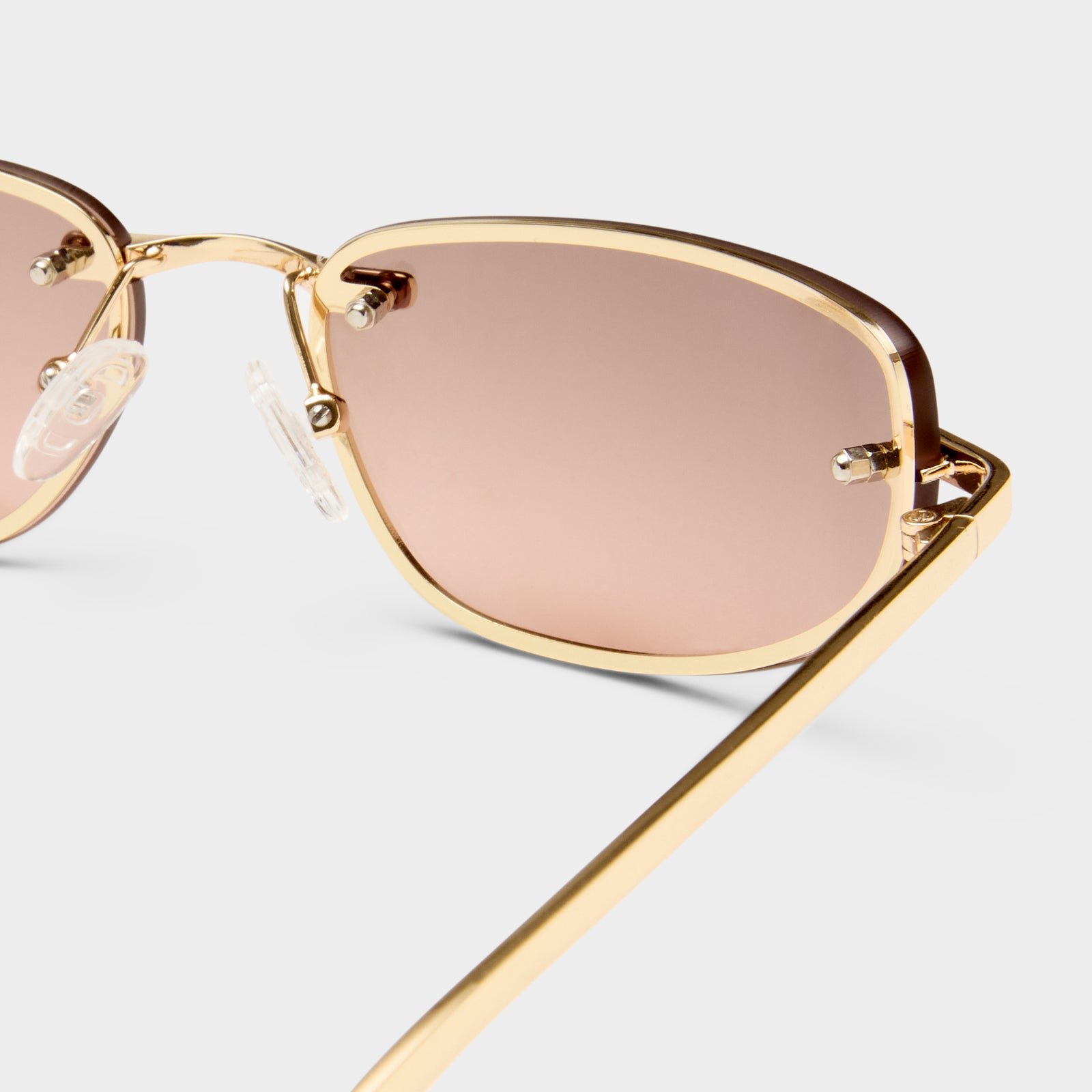 Bubbles Gold Female Wrap Sunglasses | Le Specs