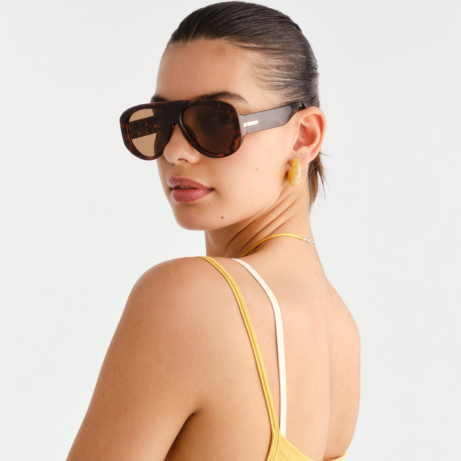 Dream Boat Tort Female Aviator Sunglasses | Le Specs