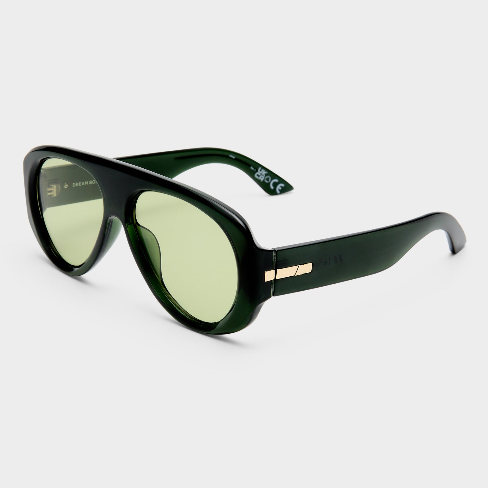Dream Boat Moss Uni-Sex Aviator Sunglasses | Le Specs