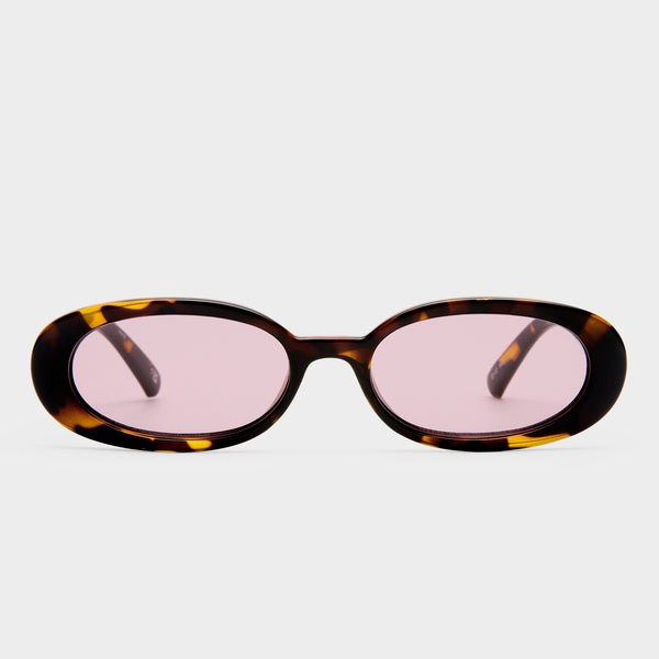 サングラス Le Specs OUTTA LOVE Caramel Outta Love Caramel Female Oval Sunglasses | Le Specs