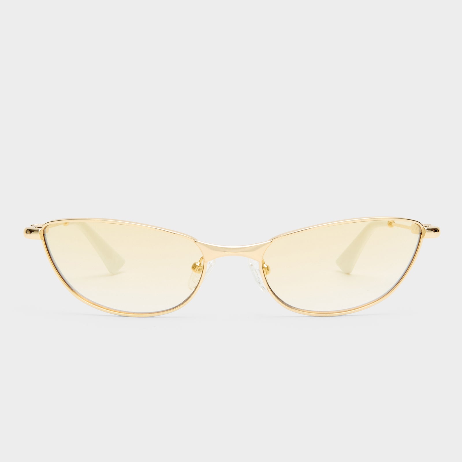 Thorned Gold Uni-Sex Oval Sunglasses | Le Specs