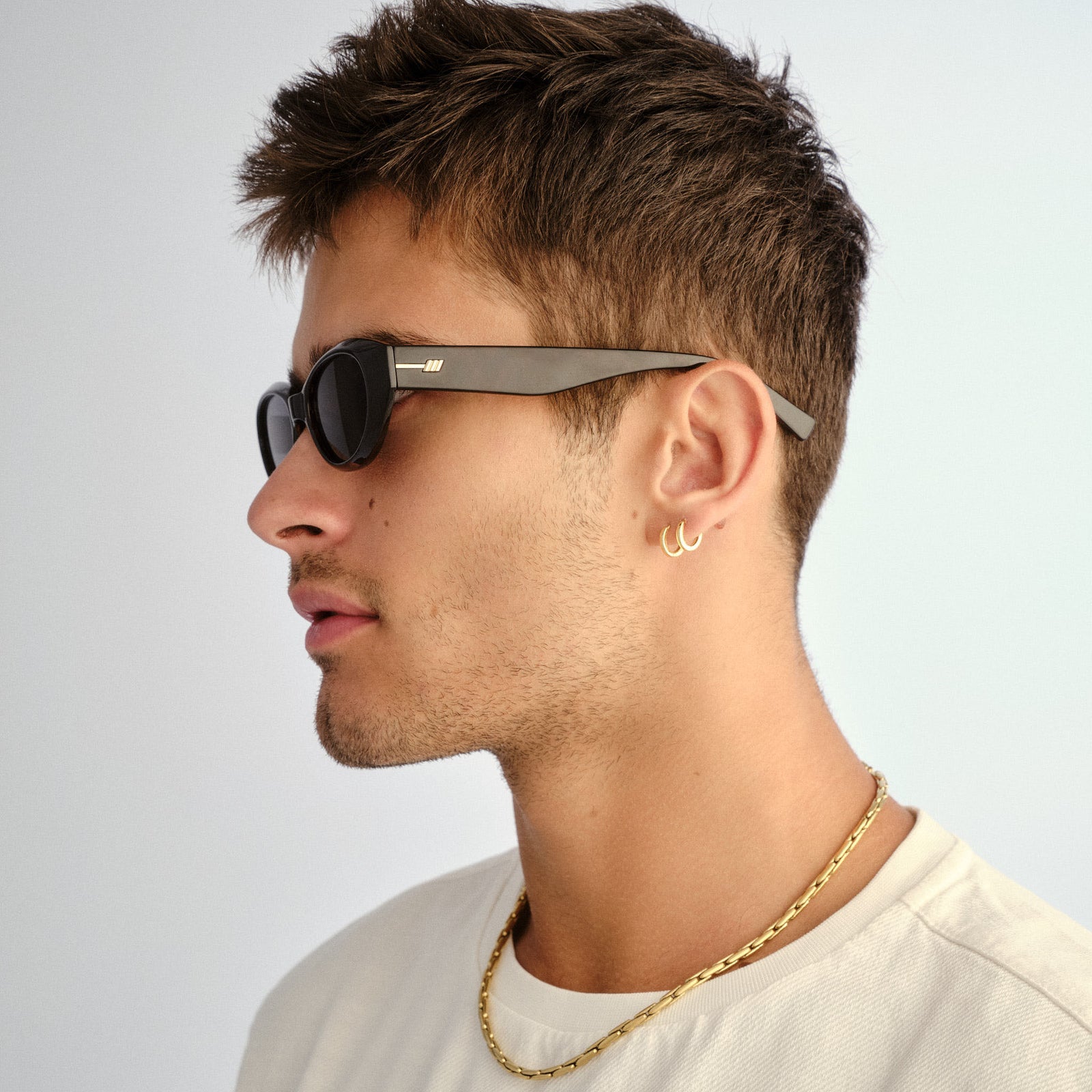 Le Bijou + Dark Tort Uni-Sex Oval Sunglasses | Le Specs
