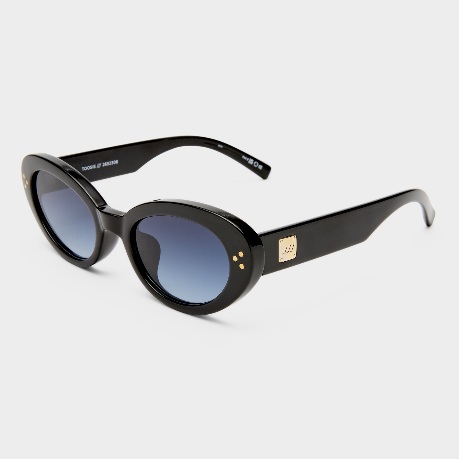Tootsie + Black Female Cat-Eye Sunglasses | Le Specs