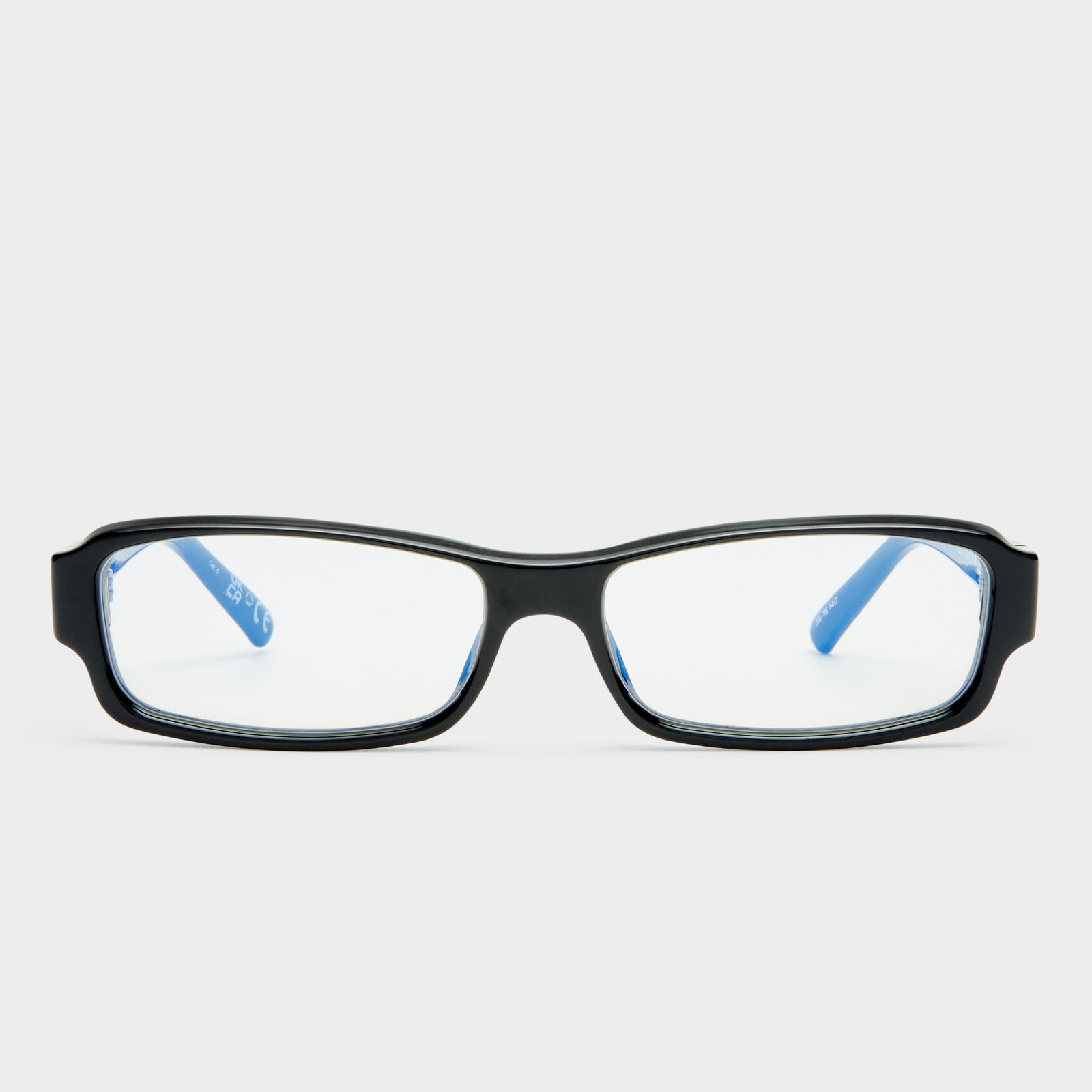 Dial Tone Black Uni-Sex Rectangle Blue Light | Le Specs