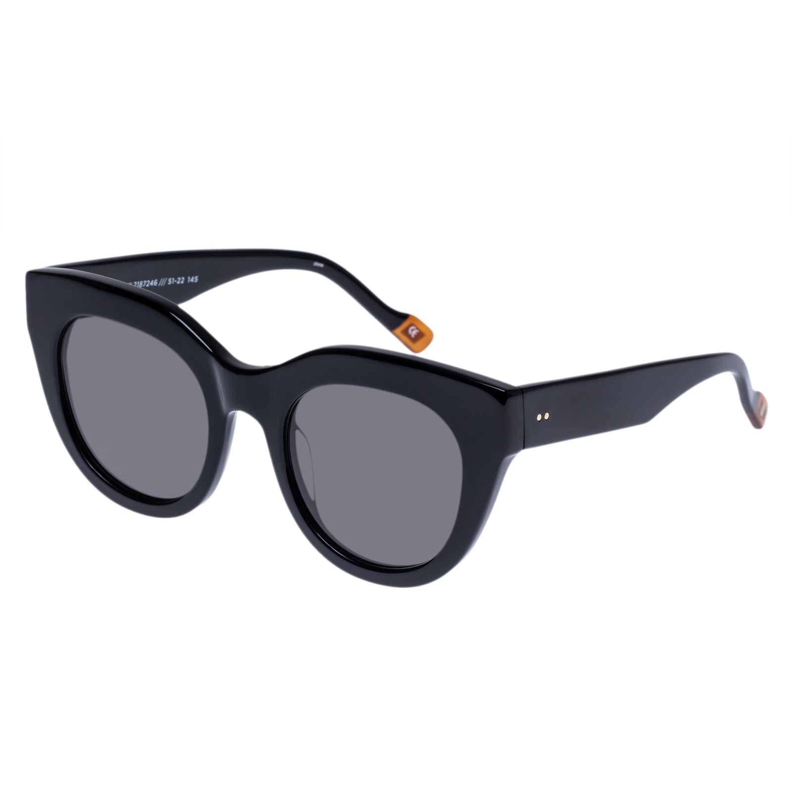 Airy Canary II Black Women's Cat-Eye Sunglasses | Le Specs