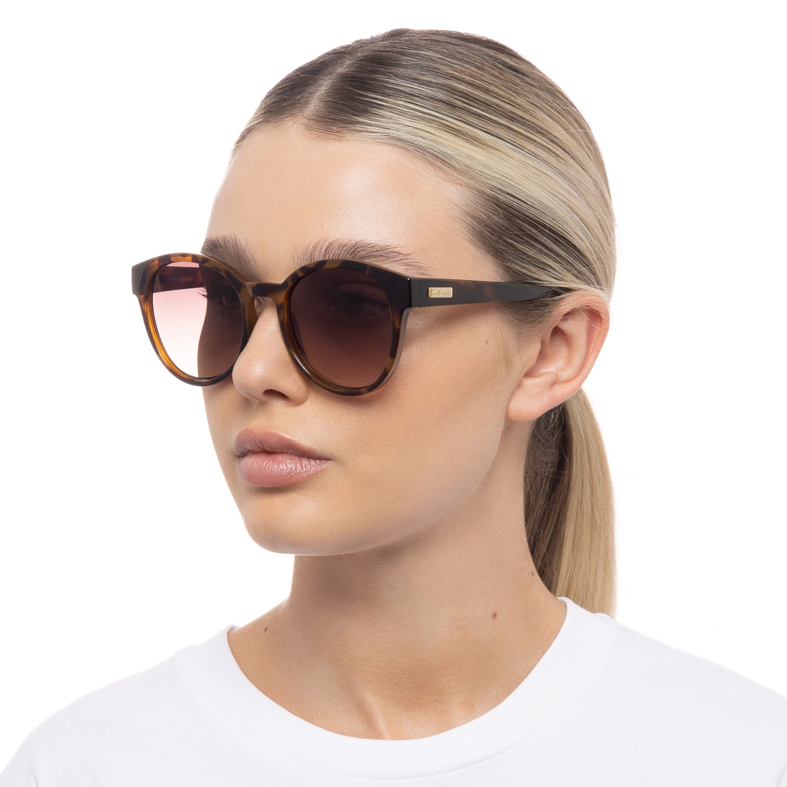 Paramount Milky Tort Women's Round Sunglasses | Le Specs