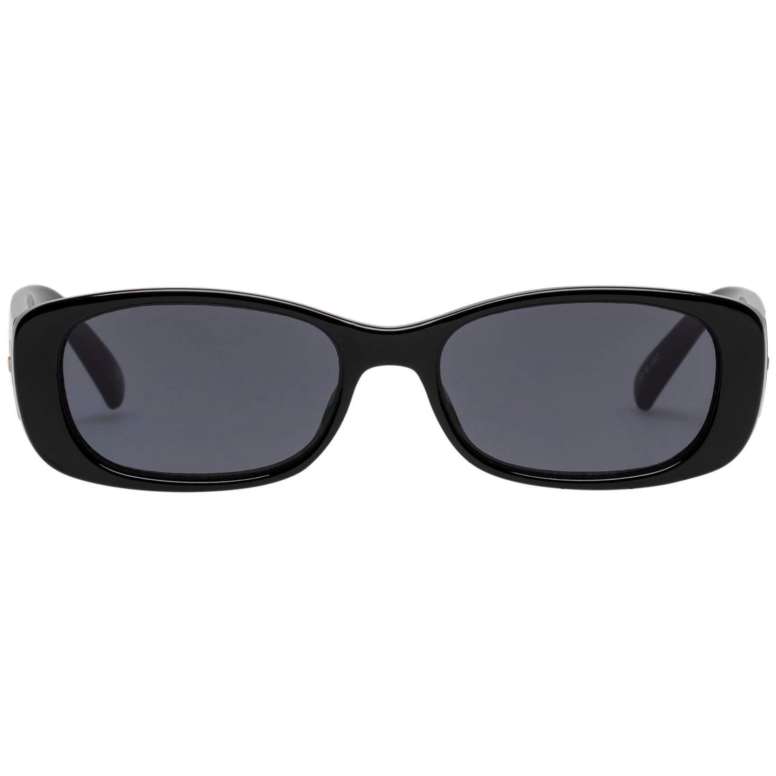 Unreal! Black Uni-Sex Rectangle Sunglasses