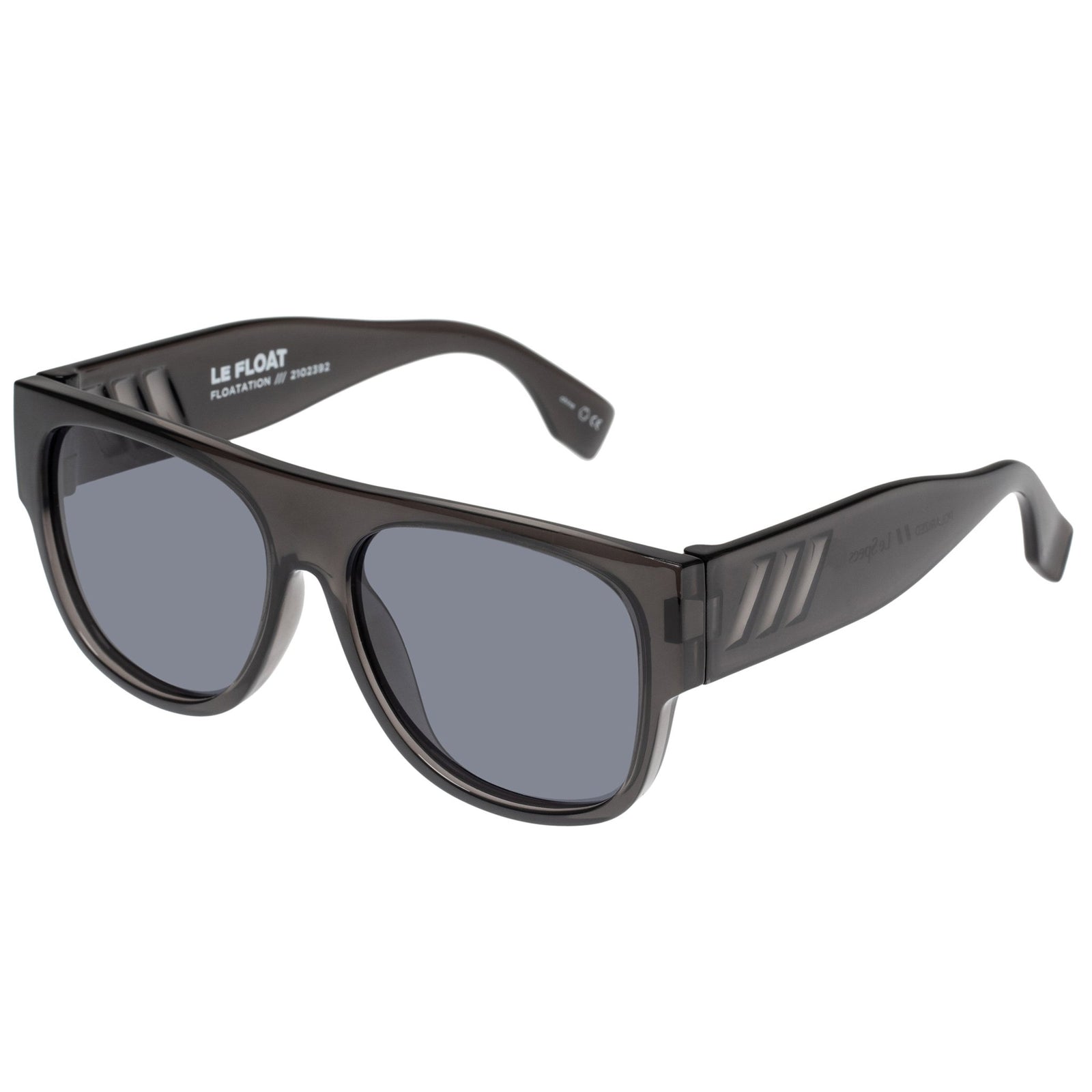Floatation Matte Black Shadow Uni-Sex D-Frame Sunglasses